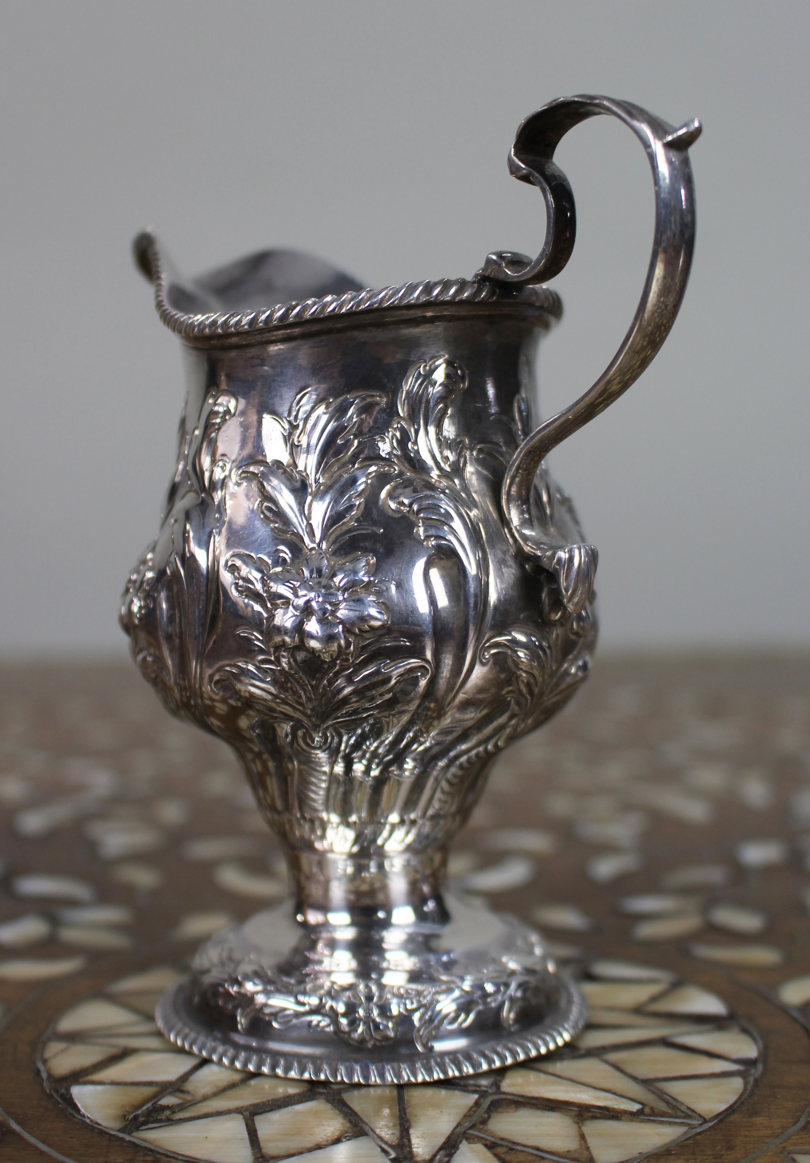 Fine Solid Silver Cream Jug London 1759