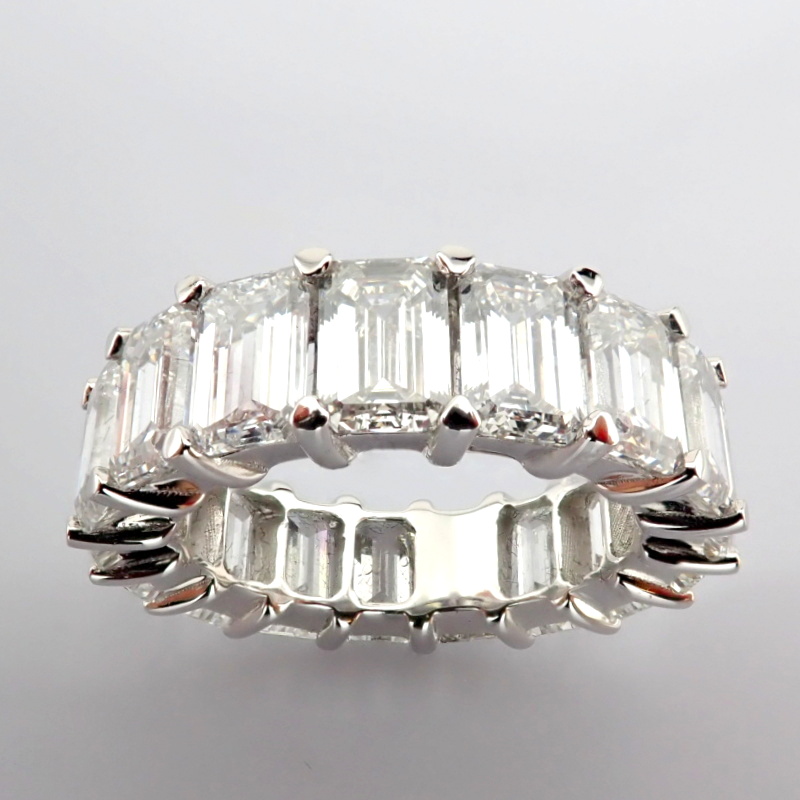 Emerald Cut Lab-Grown Diamond Ring - 10.39 Total Carat (MDI Certified)