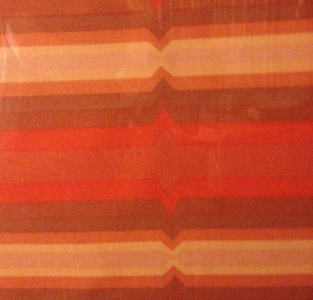 Circa 1970s Framed Heals Fabric 'Polychrome' By Catherine Netherwood #1.