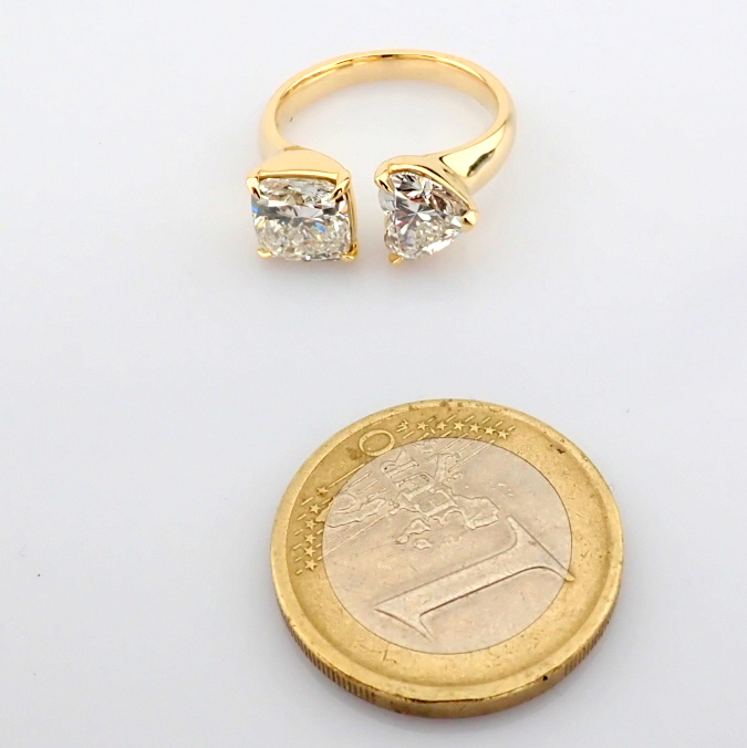Cushion Cut Lab-Grown Diamond Ring - 3.77 Total Carat (IGI Certified)