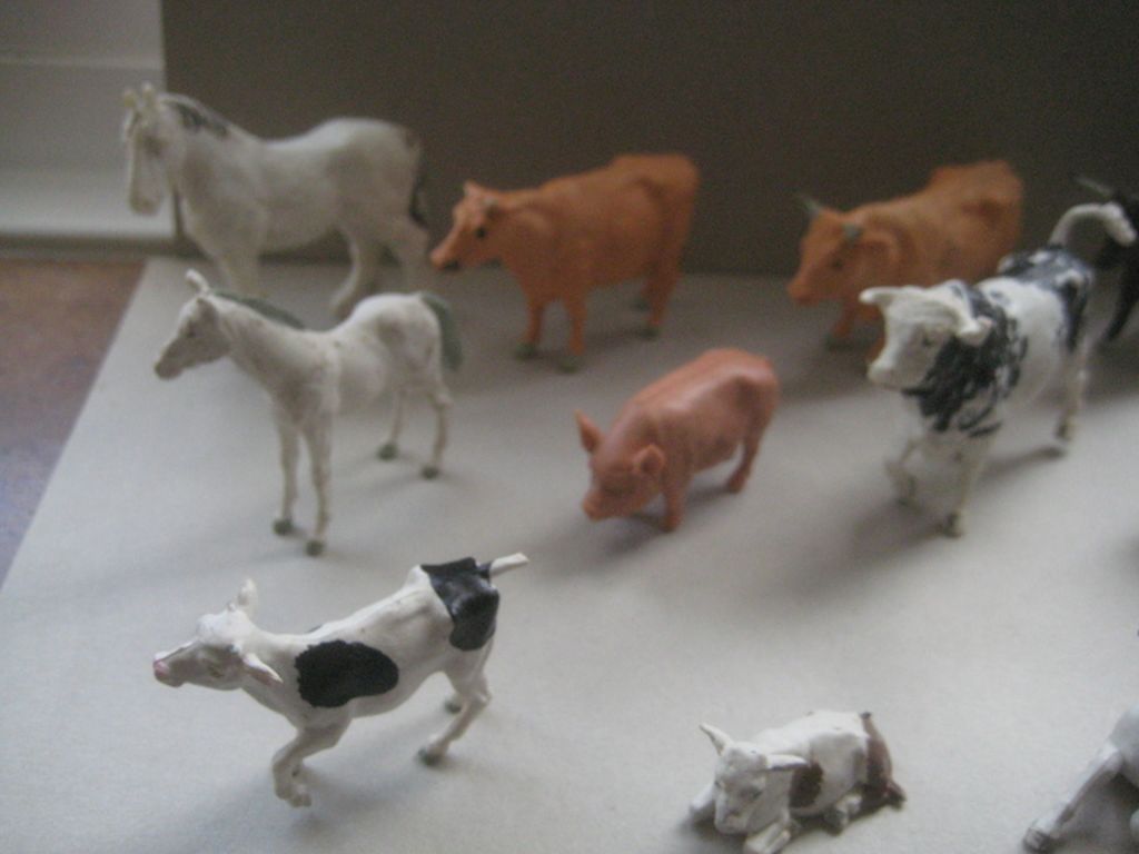 A Group of 12 Vintage Britain's Ltd Plastic Farm Animals