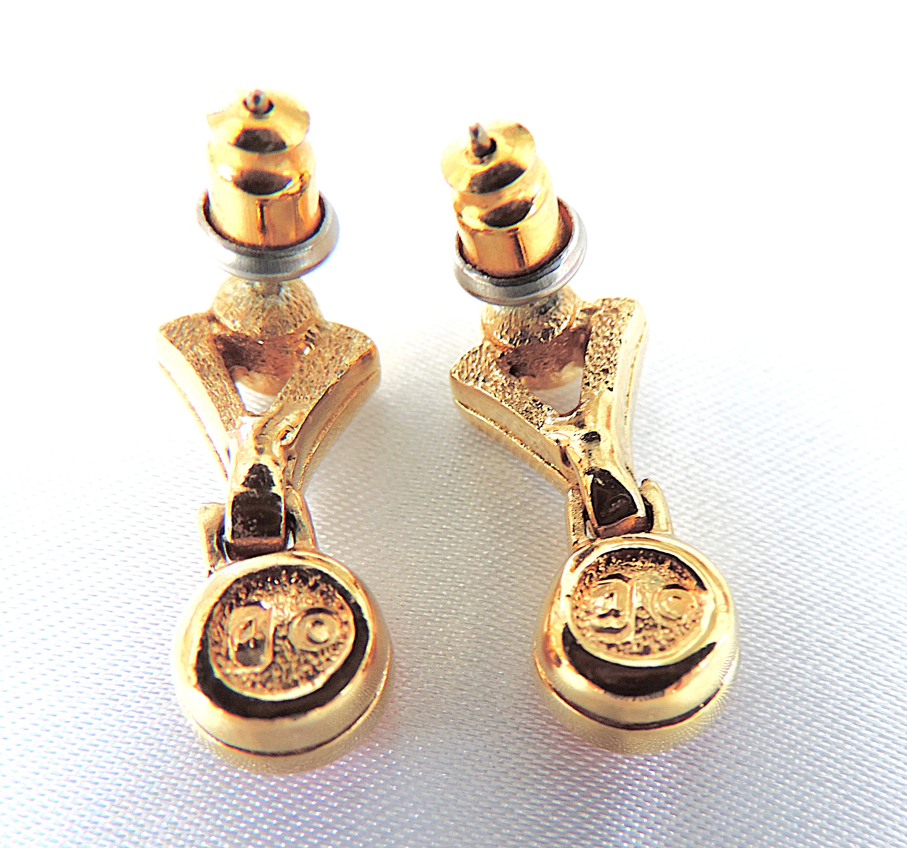 Vintage Gold Plated Austrian Crystal Necklace & Earrings Set c.1980's