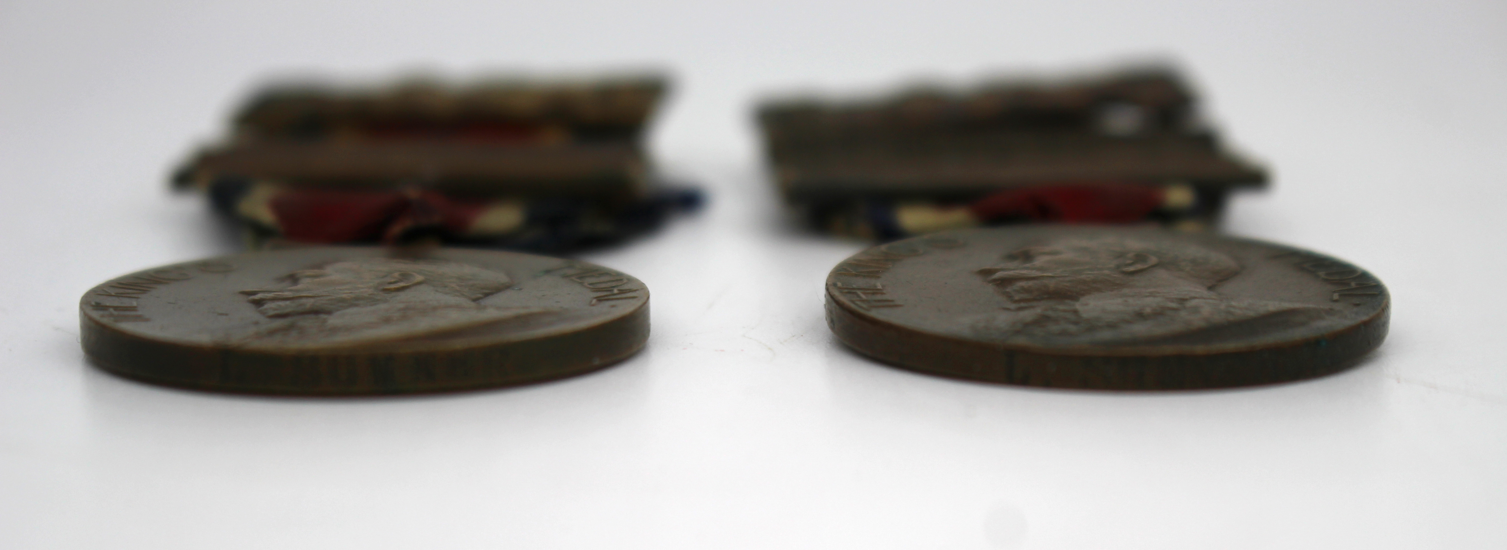 Pair of L.C.C. King’s Medals for Attendance, Conduct & Industry