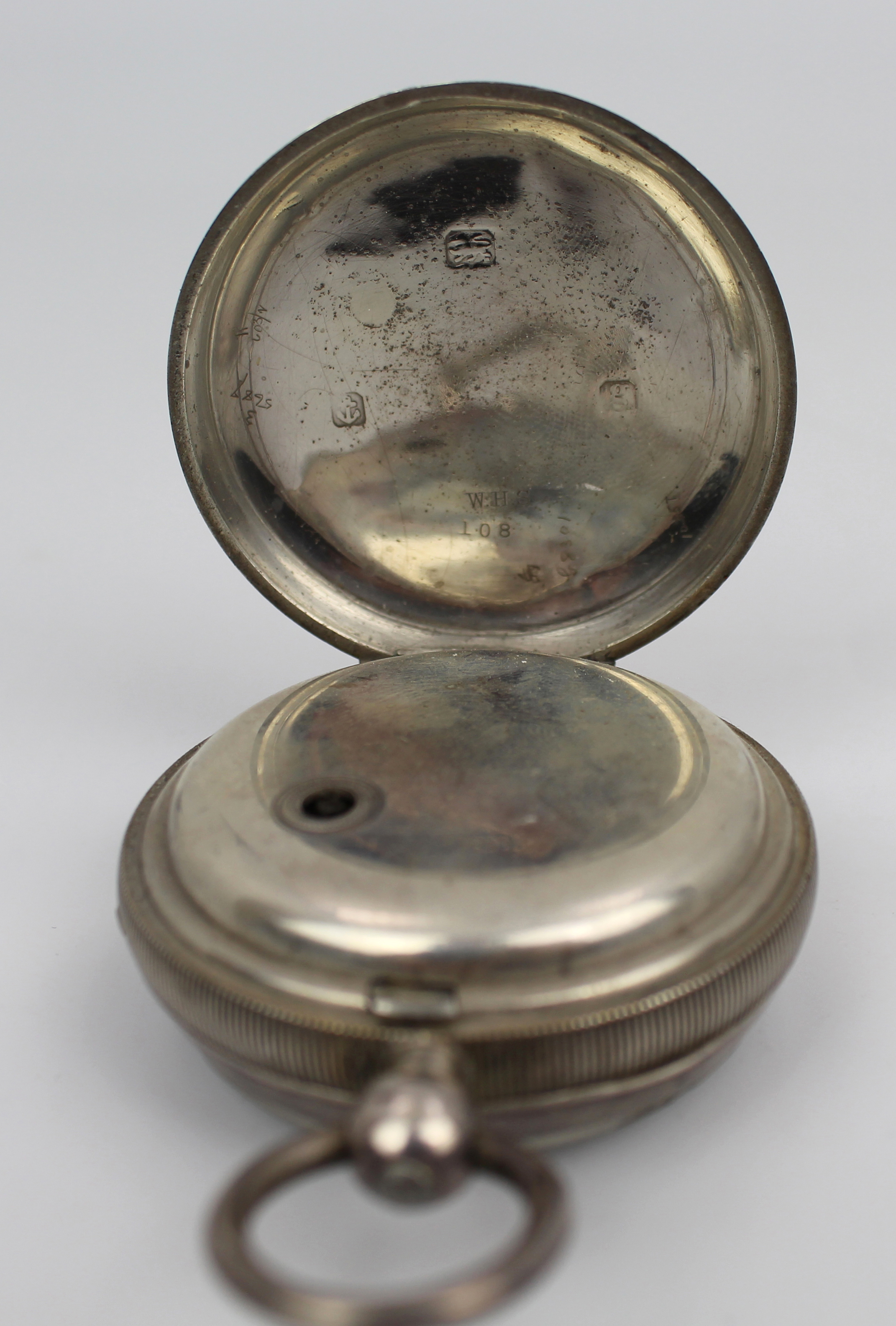 Antique Silver Key-Wound Pocket Watch