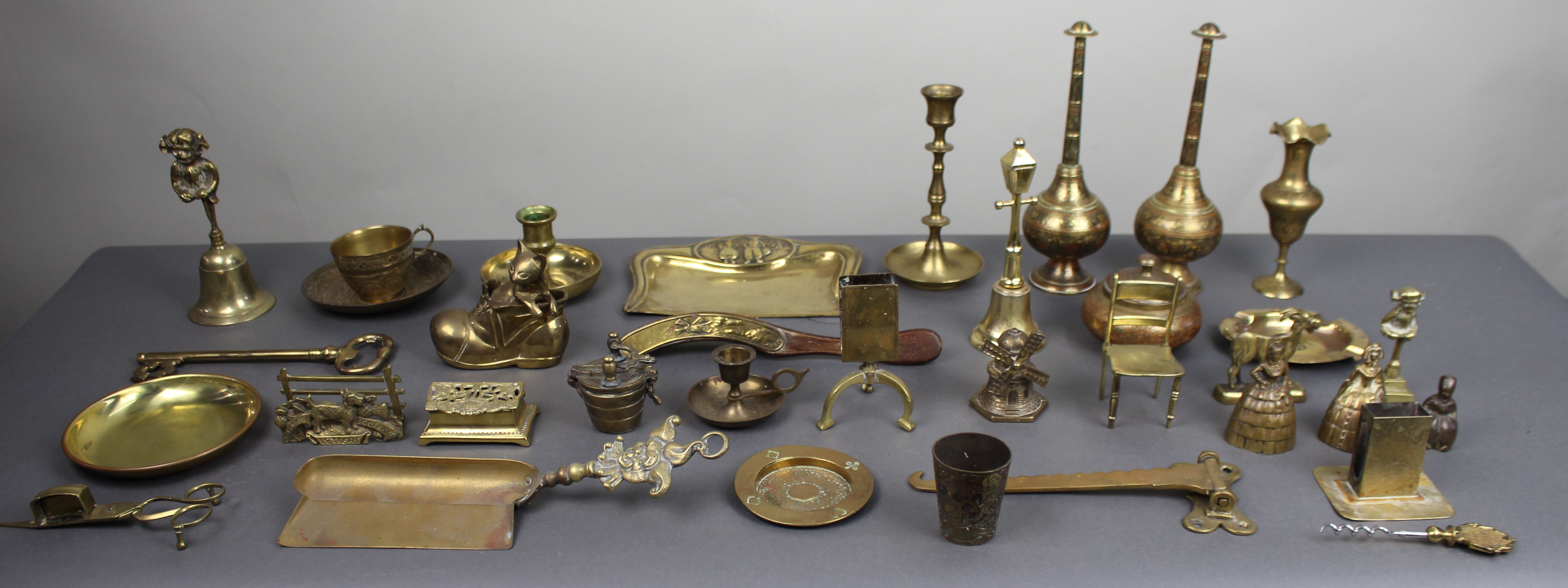 Collection of Antique & Vintage Brassware