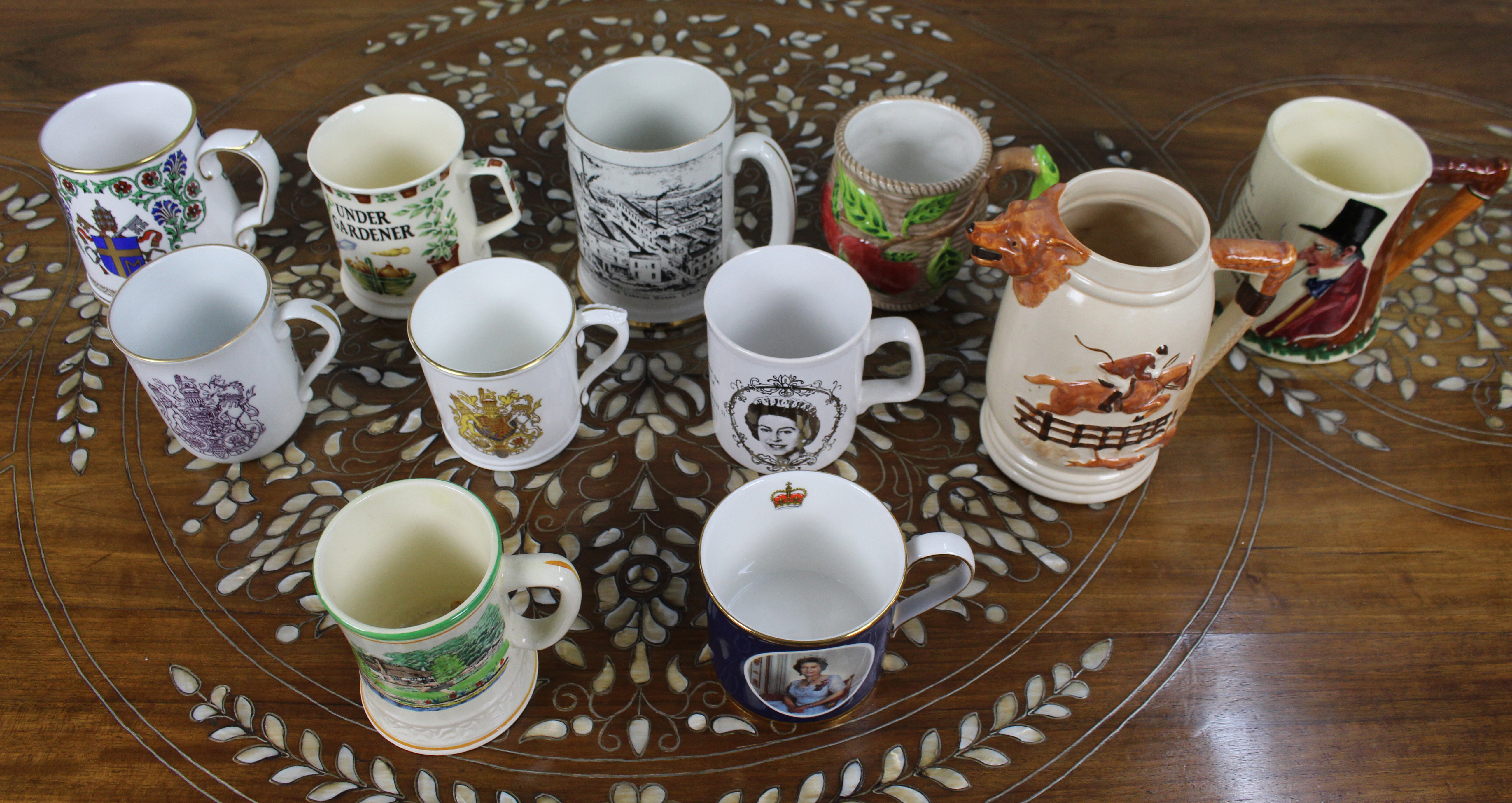 Collection of 11 Antique & Vintage Tankards & Mugs