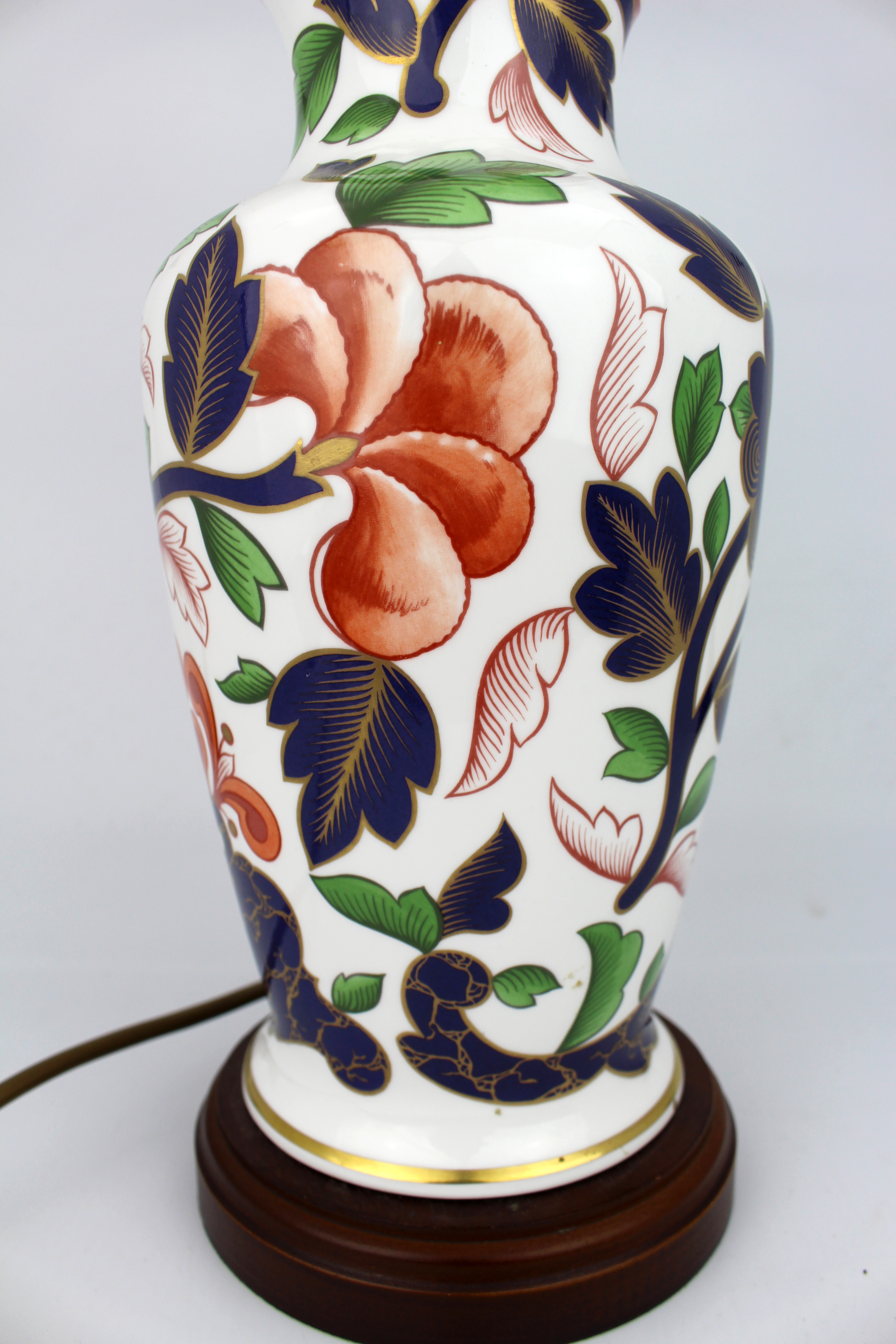 Royal Worcester Porcelain Table Lamp
