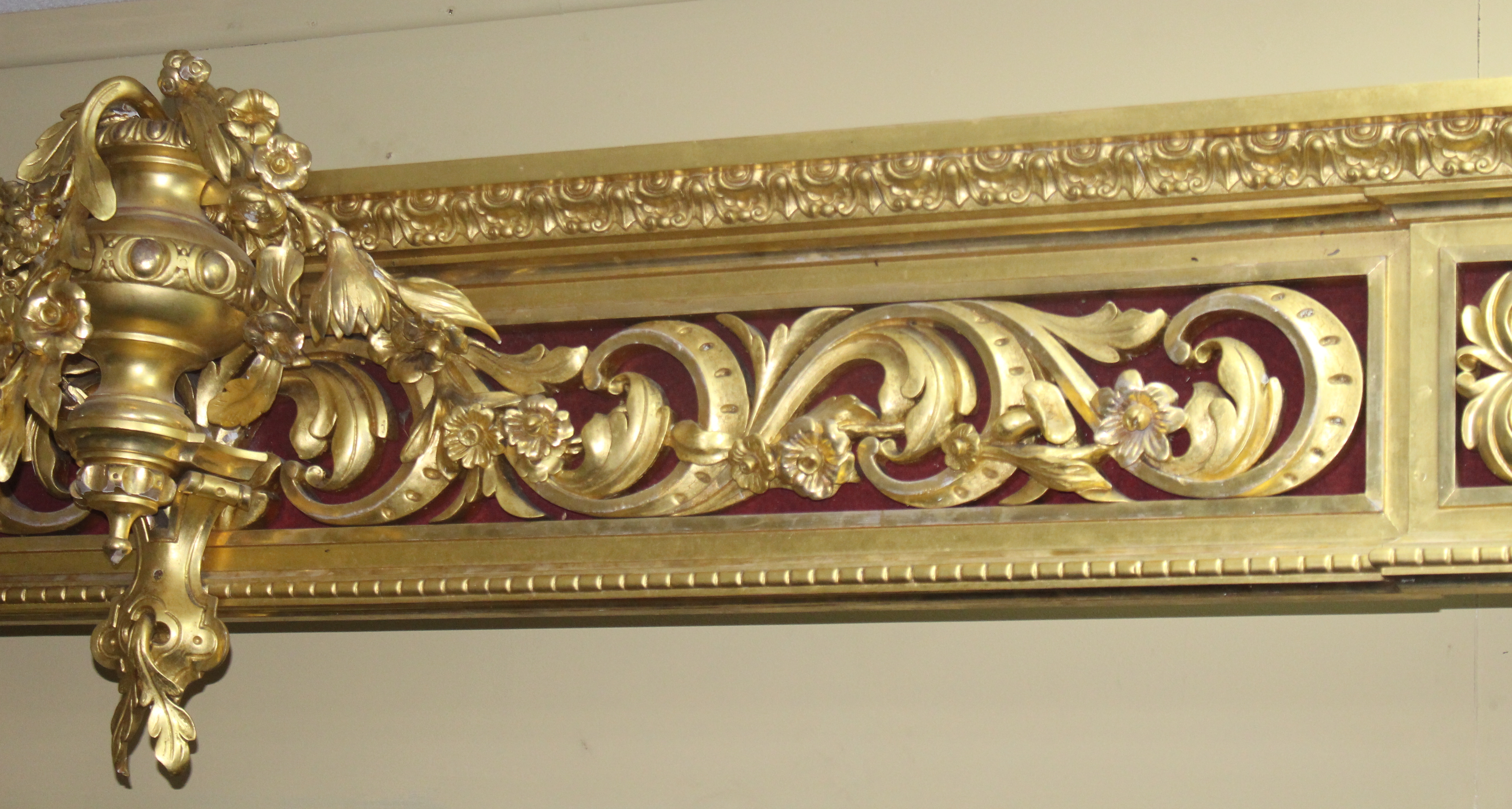 Regency Carved Wood Composition Pelmet by D.J. McLauchlan