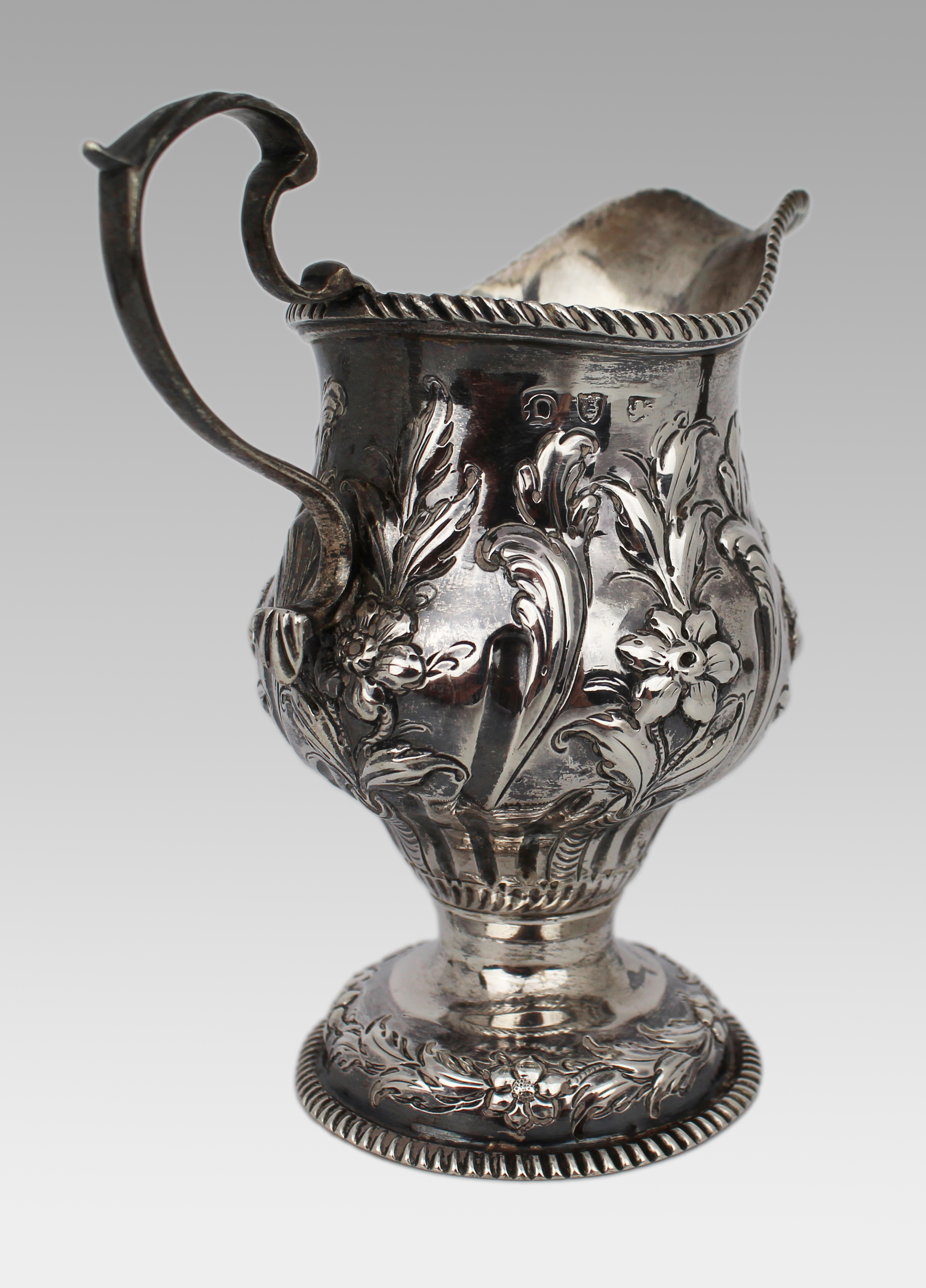 Fine Solid Silver Cream Jug London 1759