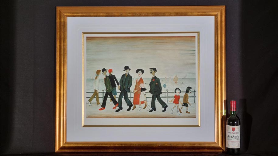 Limited Edition L.S. Lowry "On The Promenade"