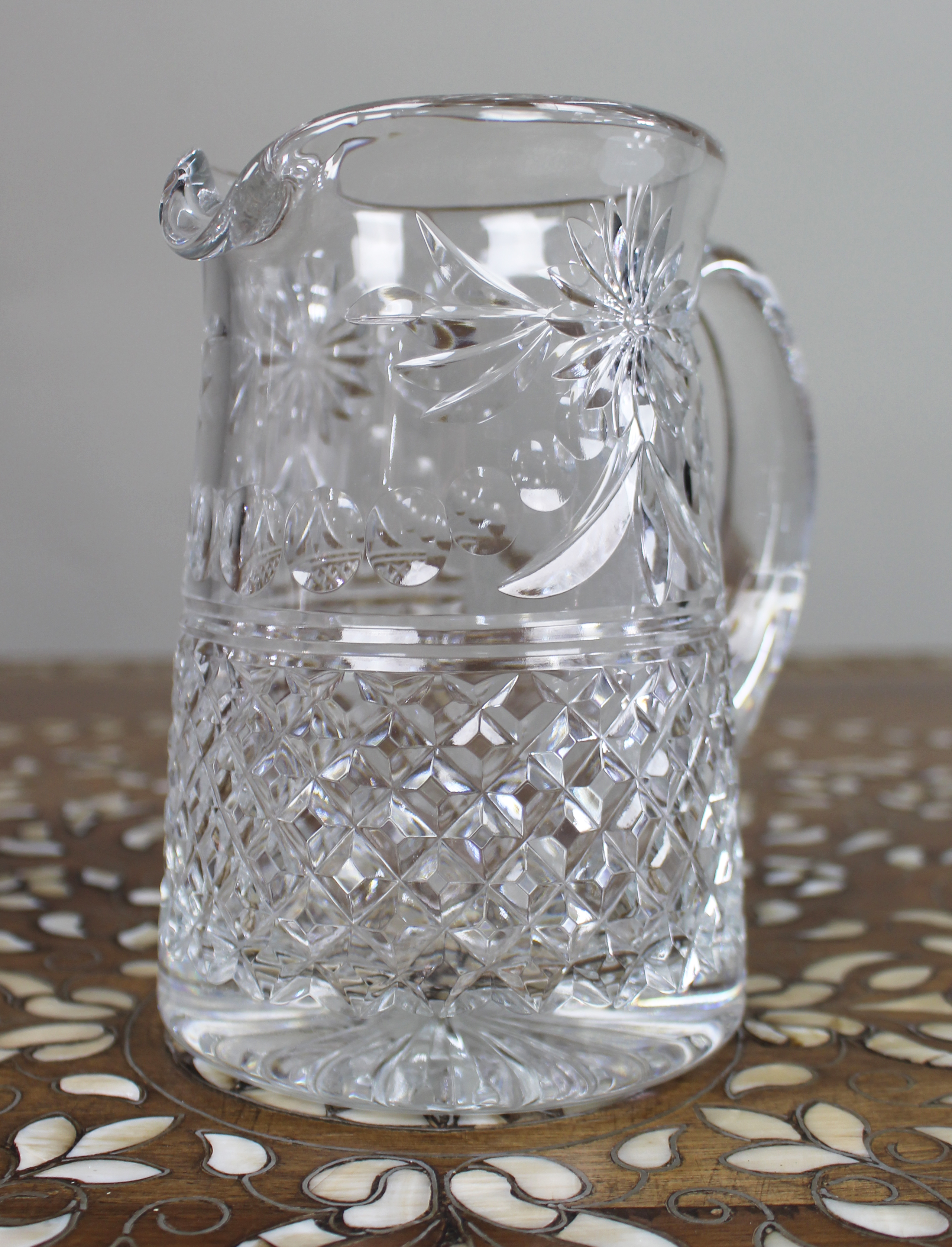 Fine Stuart Crystal Beaconsfield Pattern Cut Glass Jug