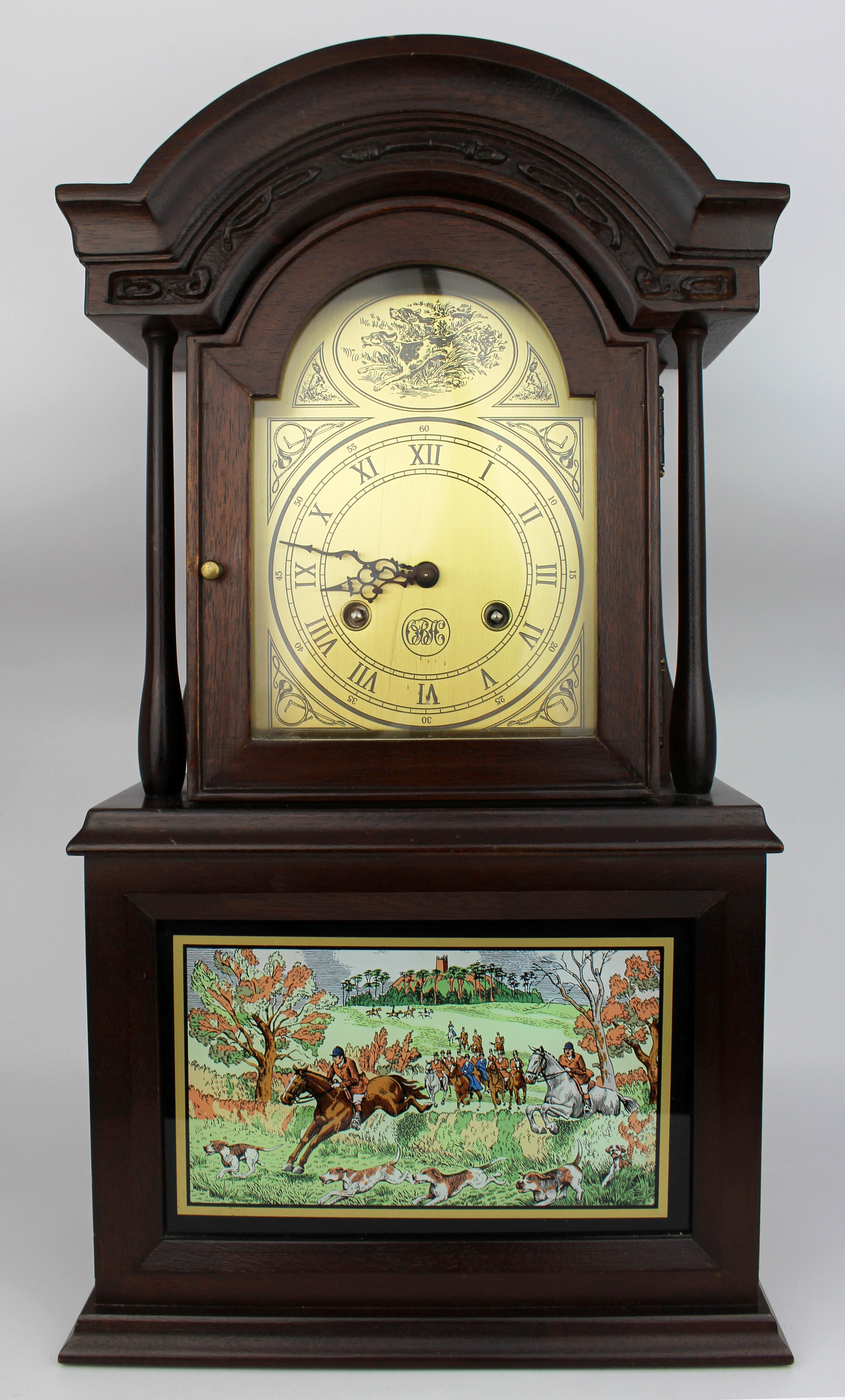 Vintage Hunting Hermle Mantel Clock