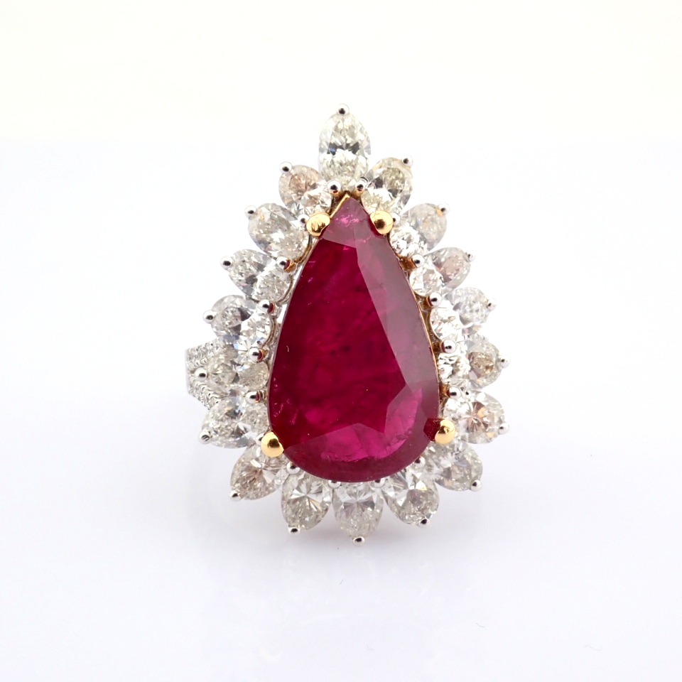Natural Diamond 18K White Gold Ring