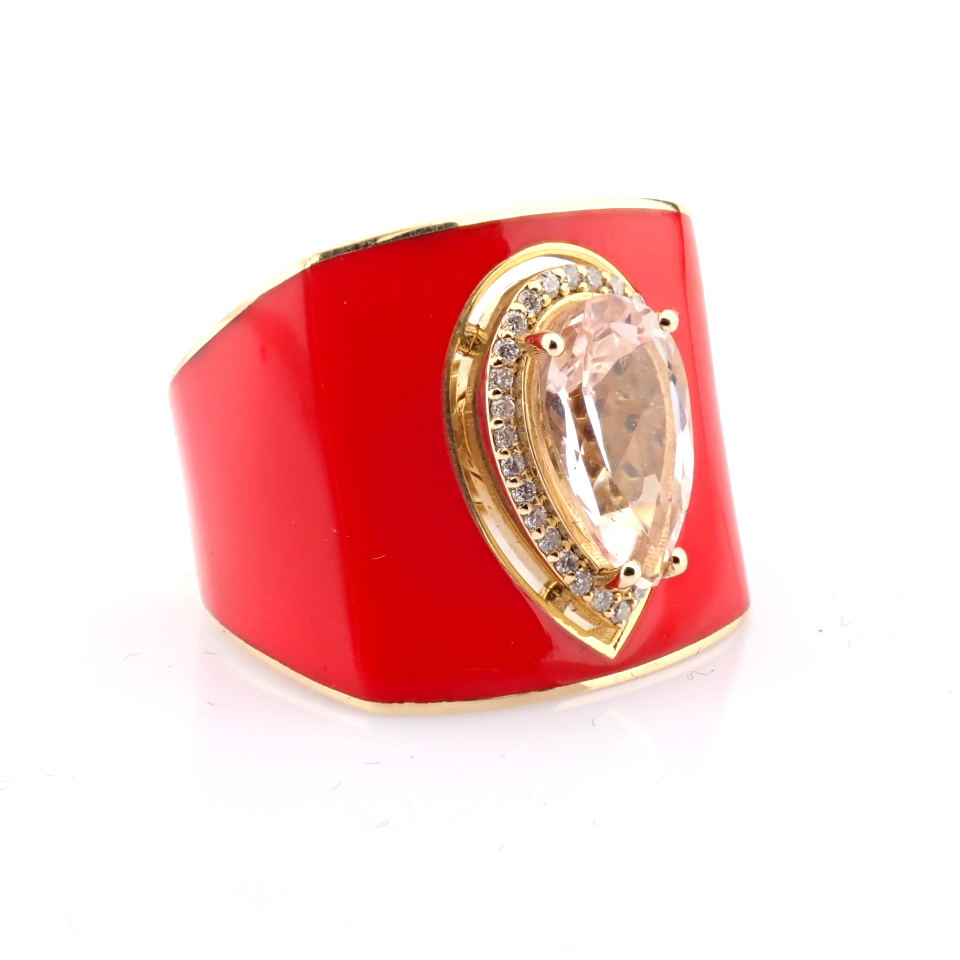 Natural Diamond 14K Yellow Gold Ring