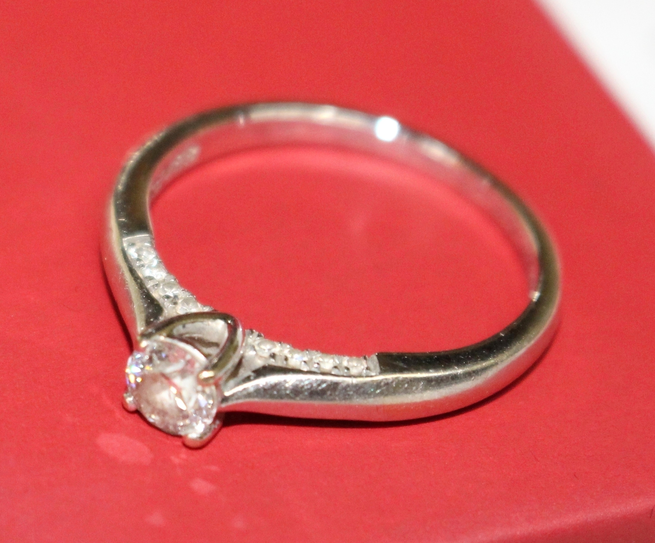 Forever Diamond Brilliant Cut Diamond 18ct White Gold Ring