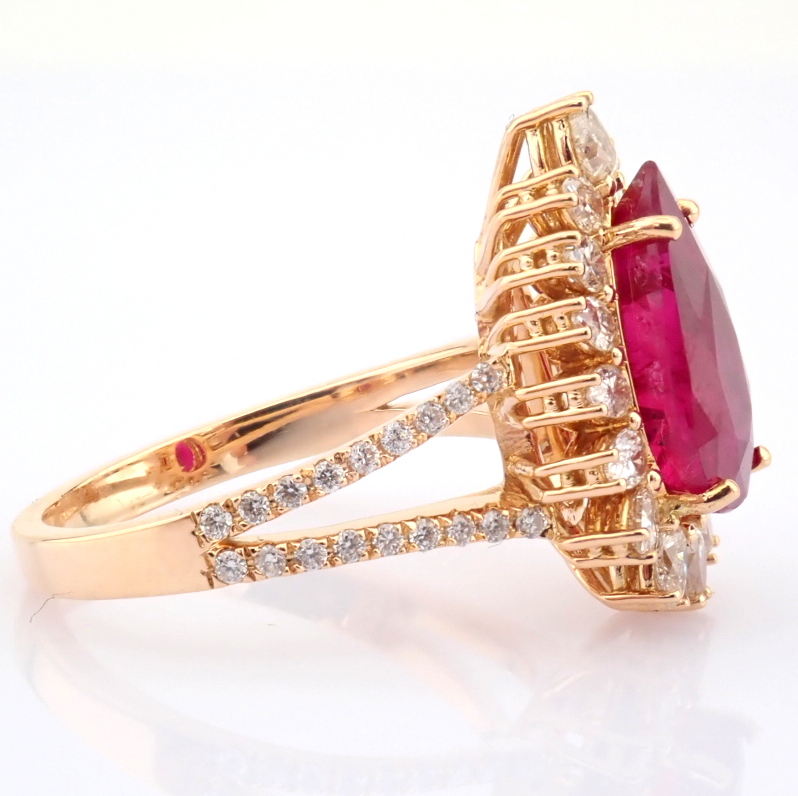Natural Diamond 18K Rose/Pink Gold Ring