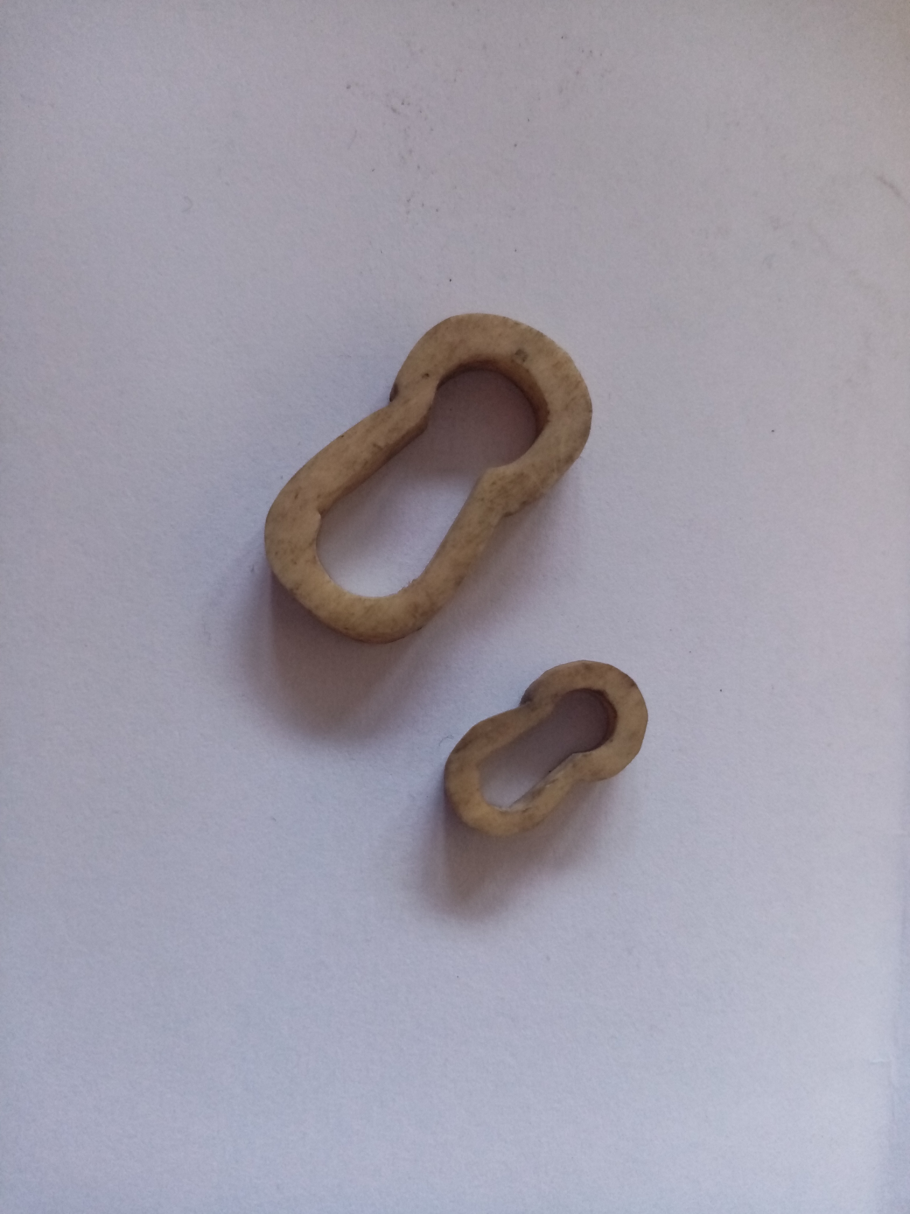 Selection of Antique Bone Keyhole Escutcheons