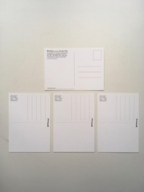 Banksy (b 1974-) Kate Moss Post Card Flyer From Crude Oils Exhibition, Notting Hill. 2005