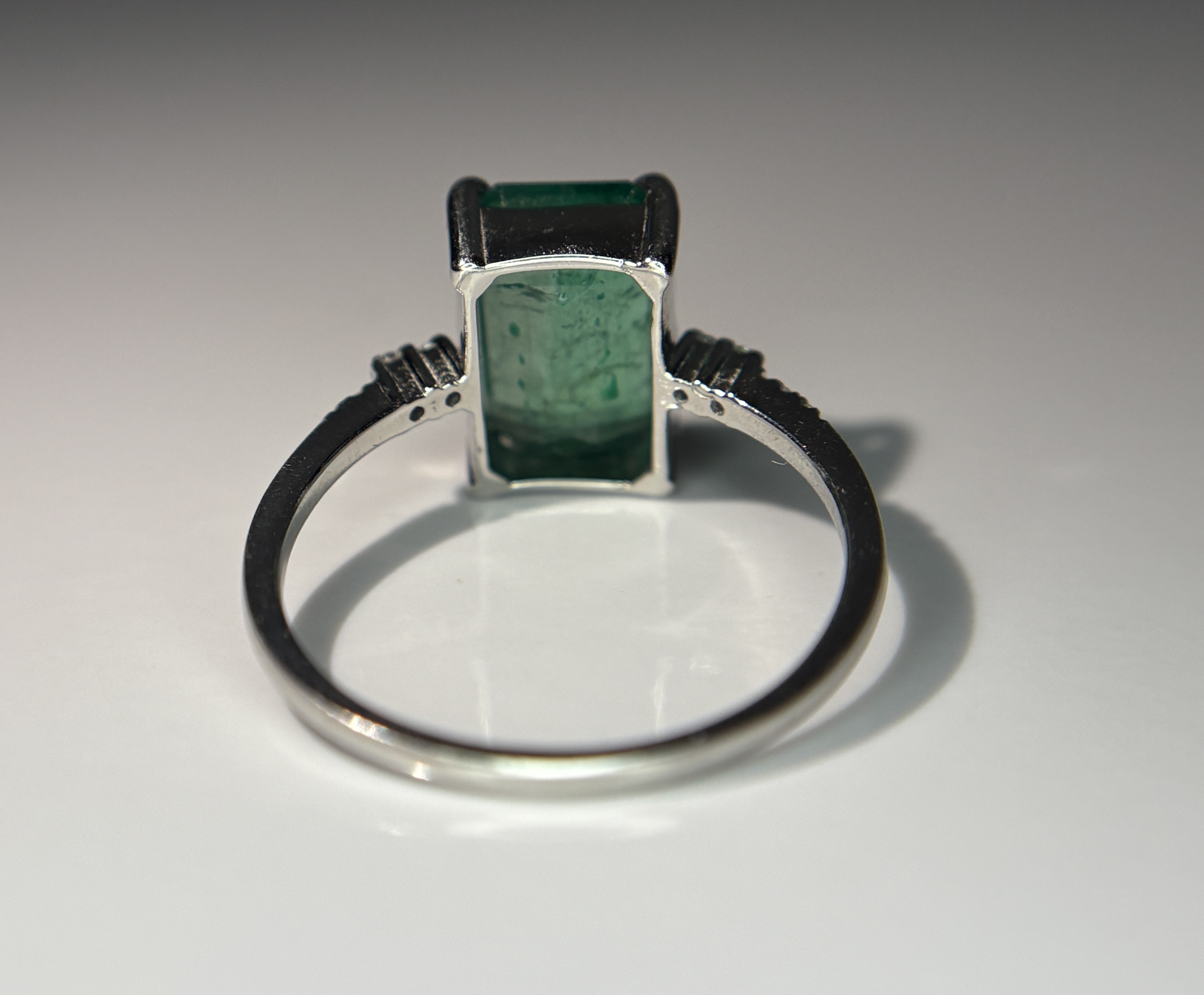 Beautiful 3.00 CT Natural Emerald Ring With Natural Diamonds & Platinum 950