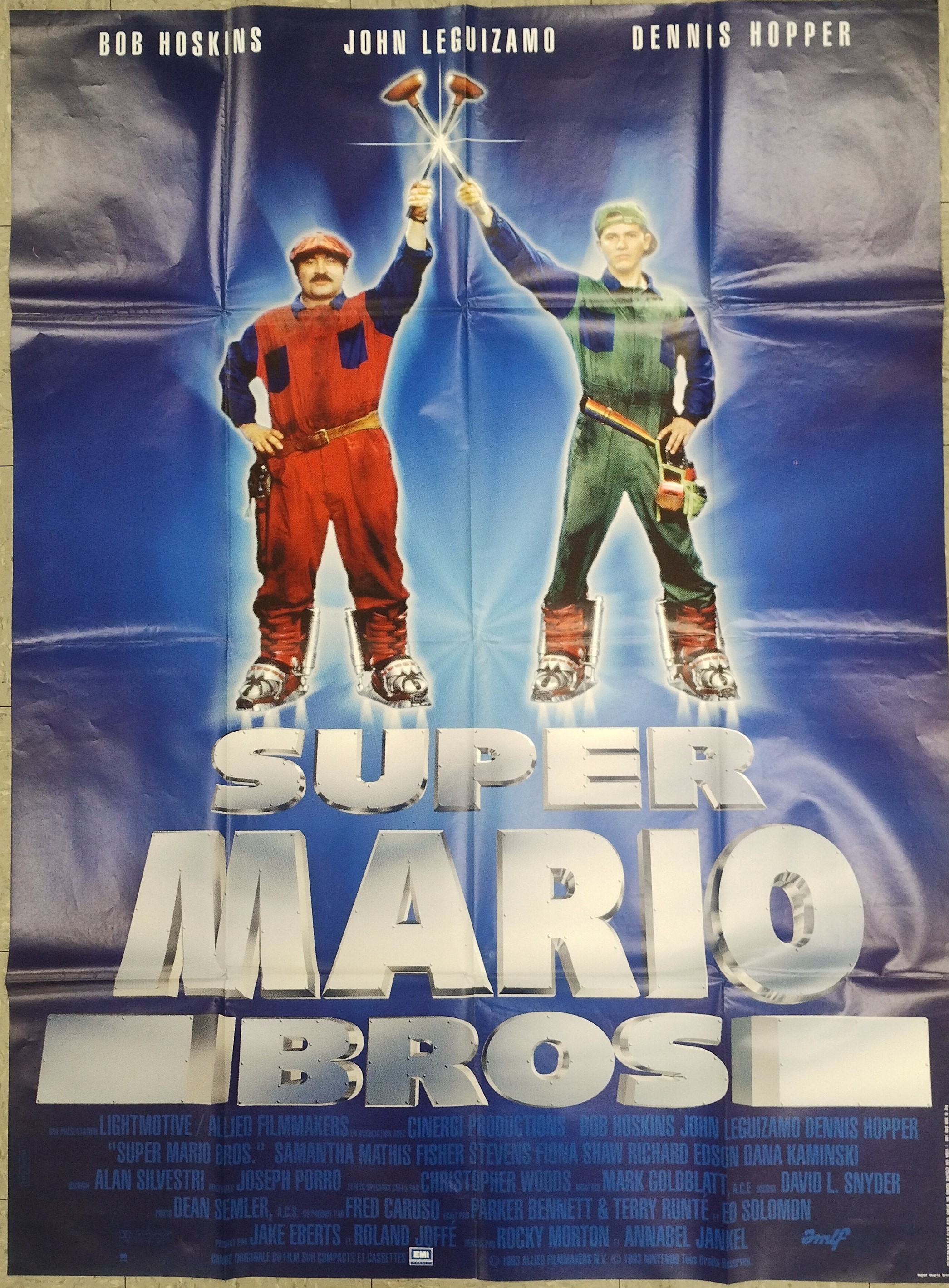 Super Mario Bros (1993) 3 Sheet Movie Film Poster, EMI