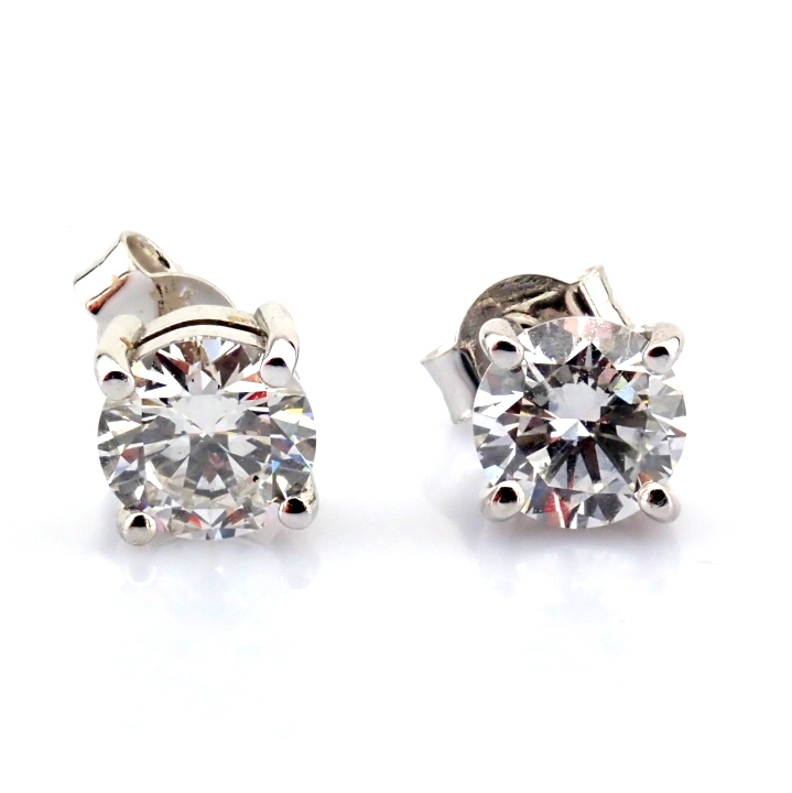 Round Cut Lab-Grown Diamond Earring - 1.5 Total Carat (MDI Certified)