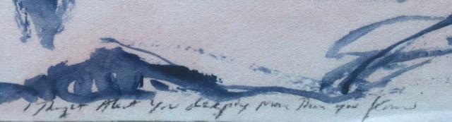 Tracey Emin (b1963) "I Thought About You Deeply More Than You Know", Silk Print, Framed, 2017