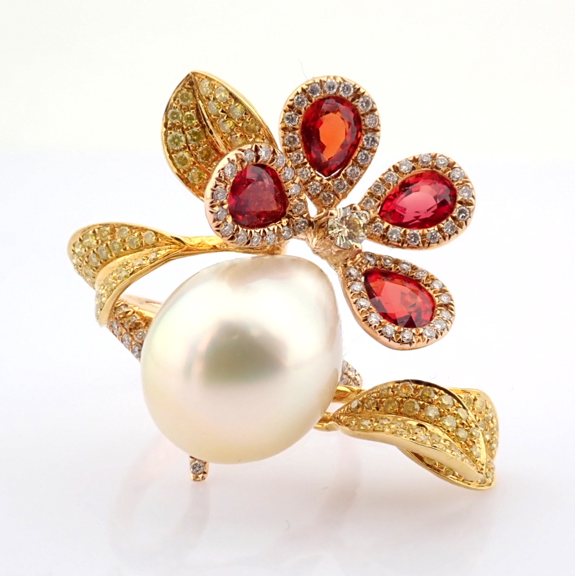 Natural Diamond 18K Rose/Pink Gold Ring