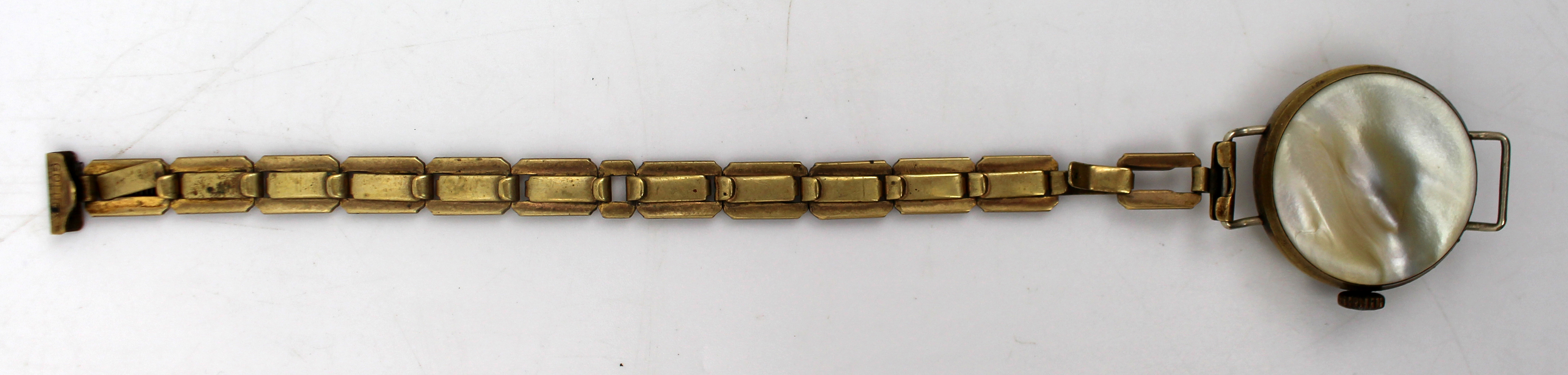 Early 20th Century Ladies’ Wristwatch with Mother-of-Pearl Case