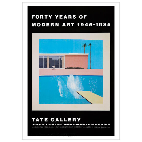 David Hockney (1937) ‘A Bigger Splash’ Lithograph In Vibrant Colours, Open Edition, 1967