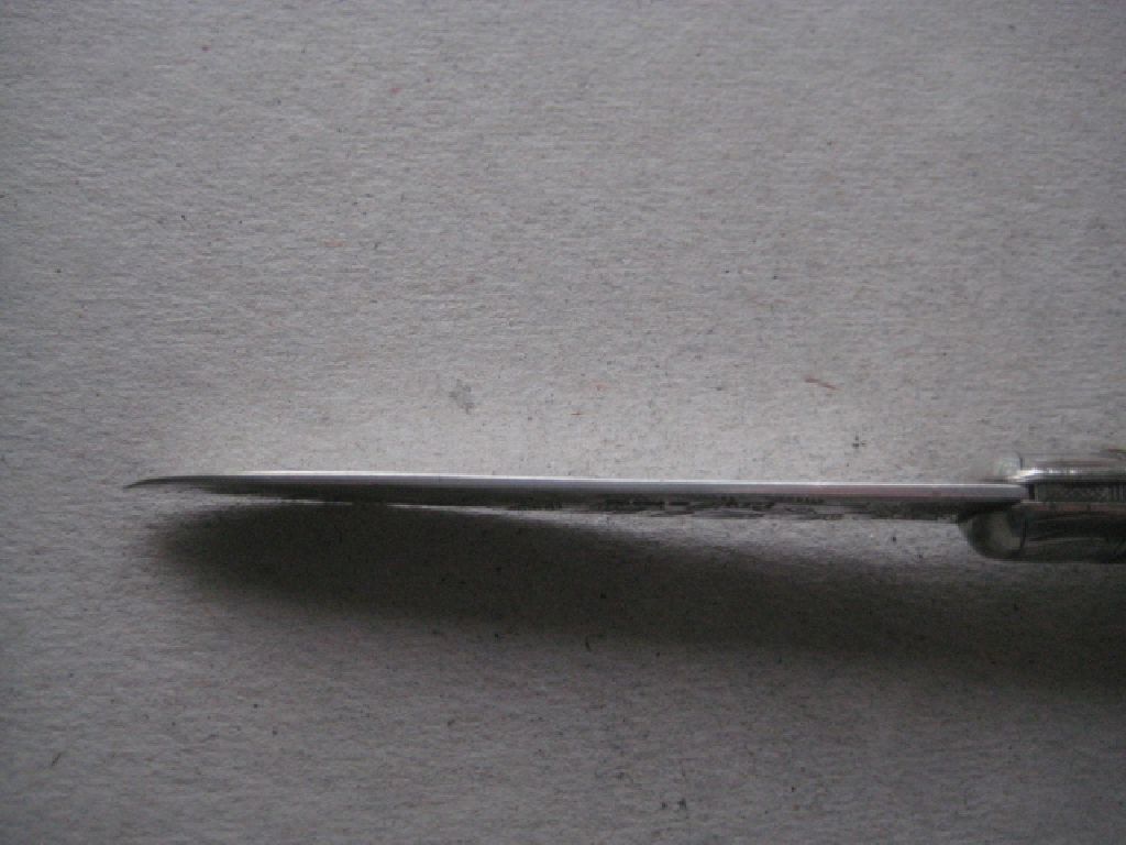 Rare Victorian Silver Bladed Folding Fruit Knife, Sheffield 1882