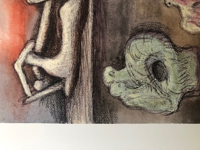 Henry Moore (1898-1986). Rare Lithograph. 1983.
