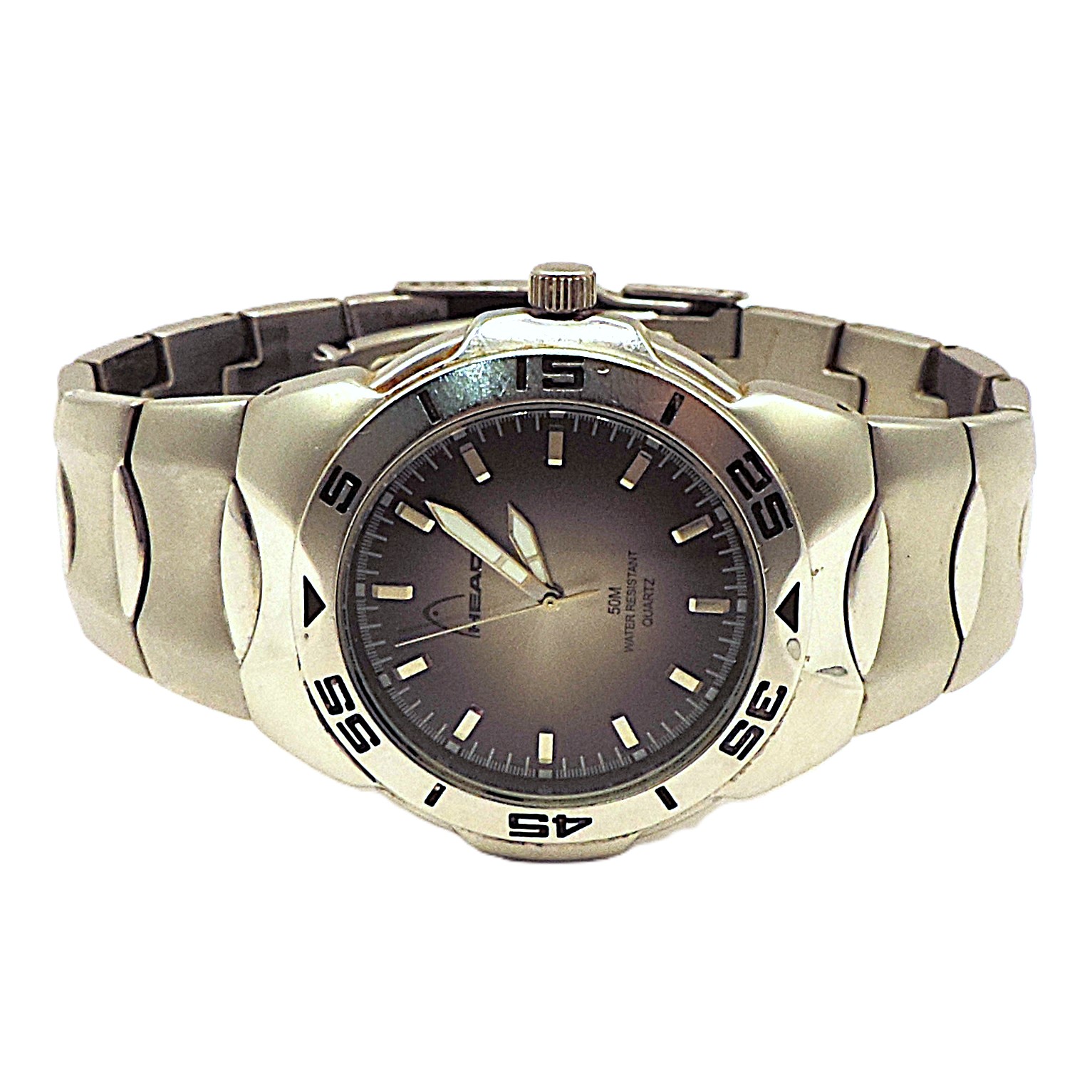 HEAD Quartz Bracelet Watch HD0J93G-01-GC - New Battery Working