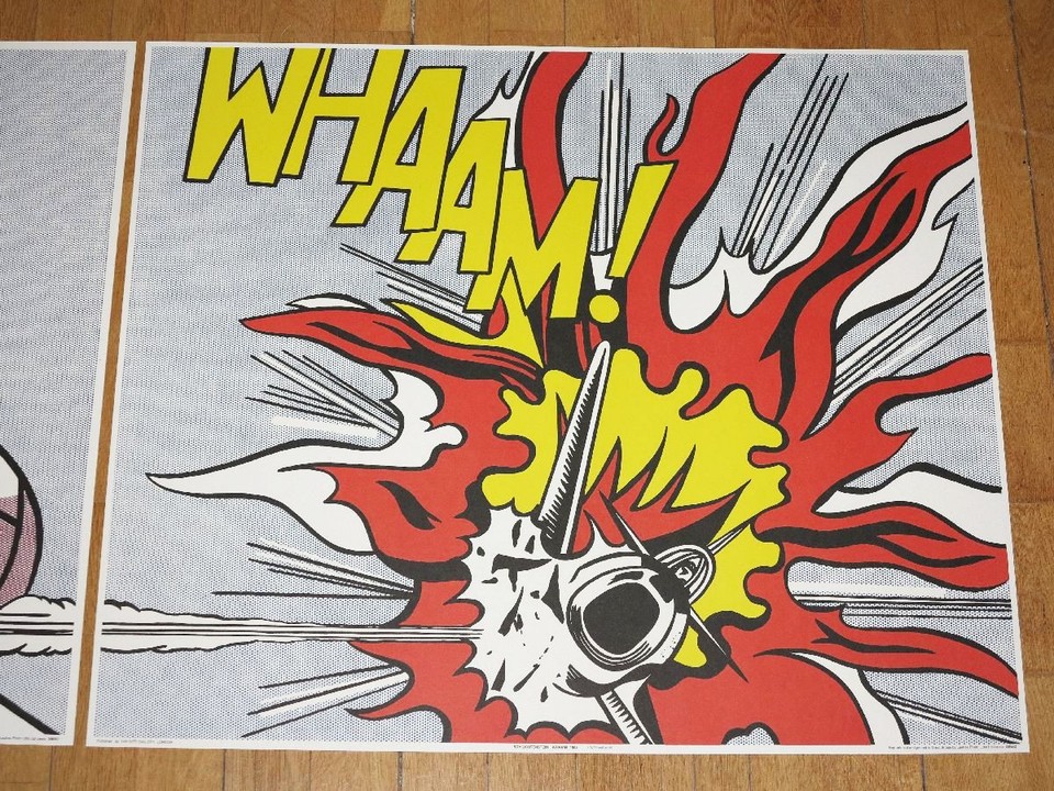 Roy Lichtenstein Diptych 'WHAAM'