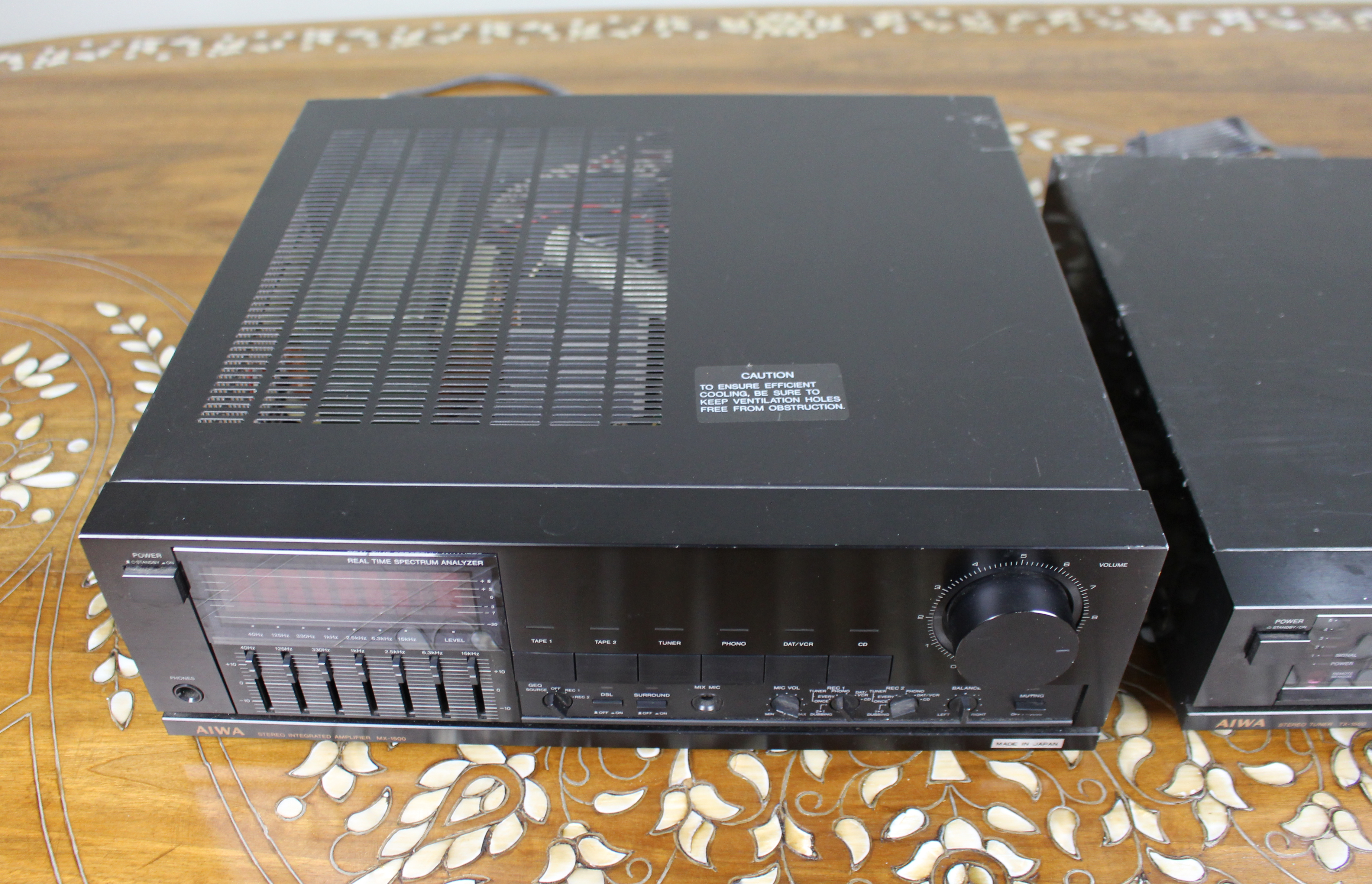 AIWA MX-1500K Amplifier & TX-1500K Quartz Digital Tuner – Vintage Japanese Hi-Fi