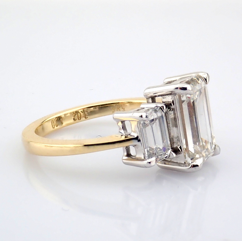 Emerald Cut Lab-Grown Diamond Ring - 4.22 Total Carat (IGI Certified)
