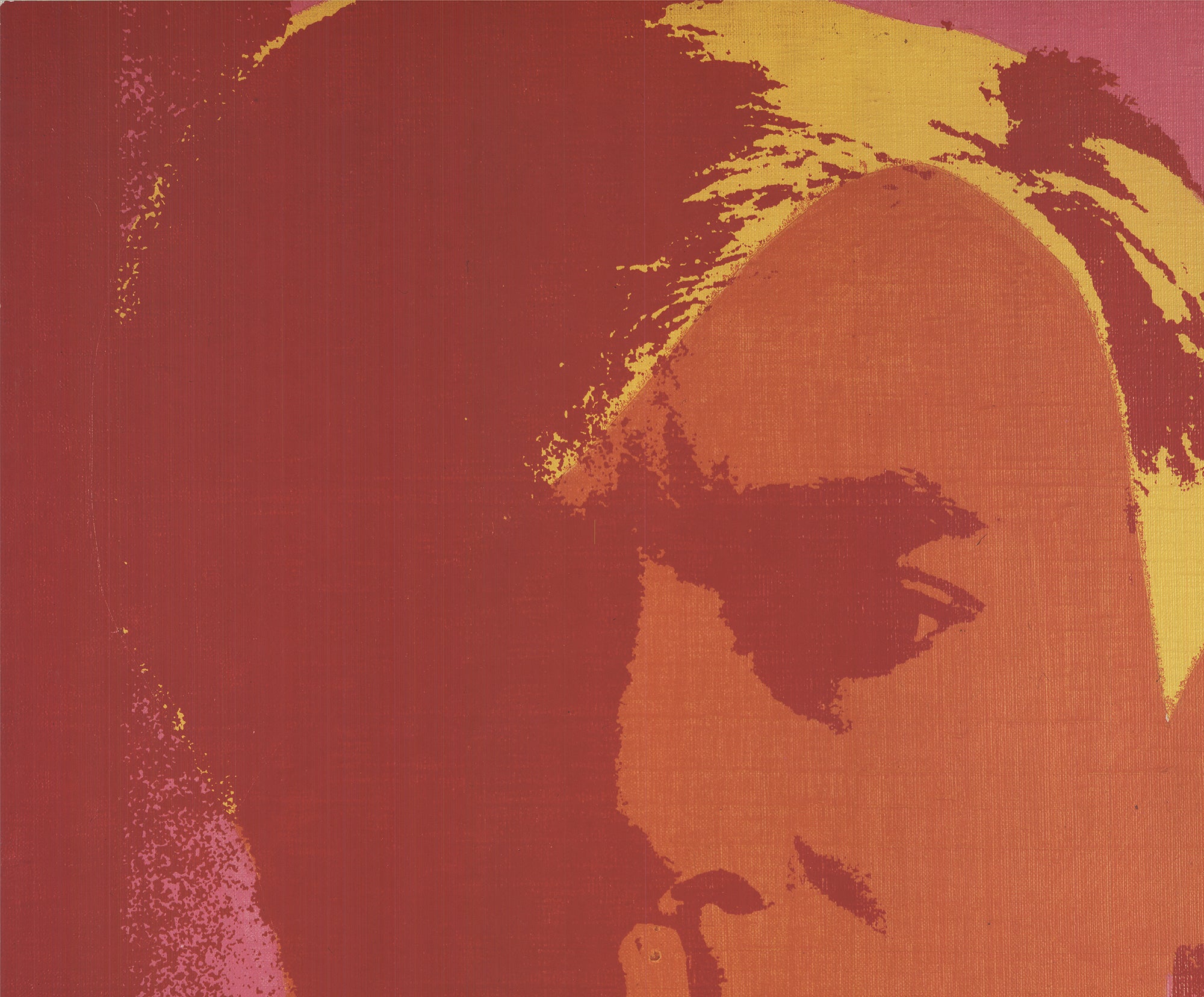 Andy Warhol 'Self Portrait' Orange 2000