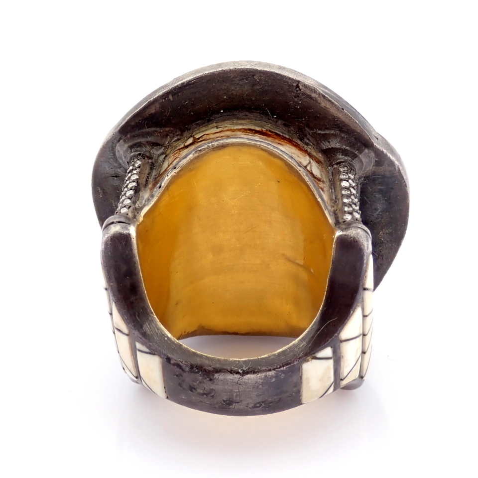 Natural Diamond 24K Yellow Gold Ring