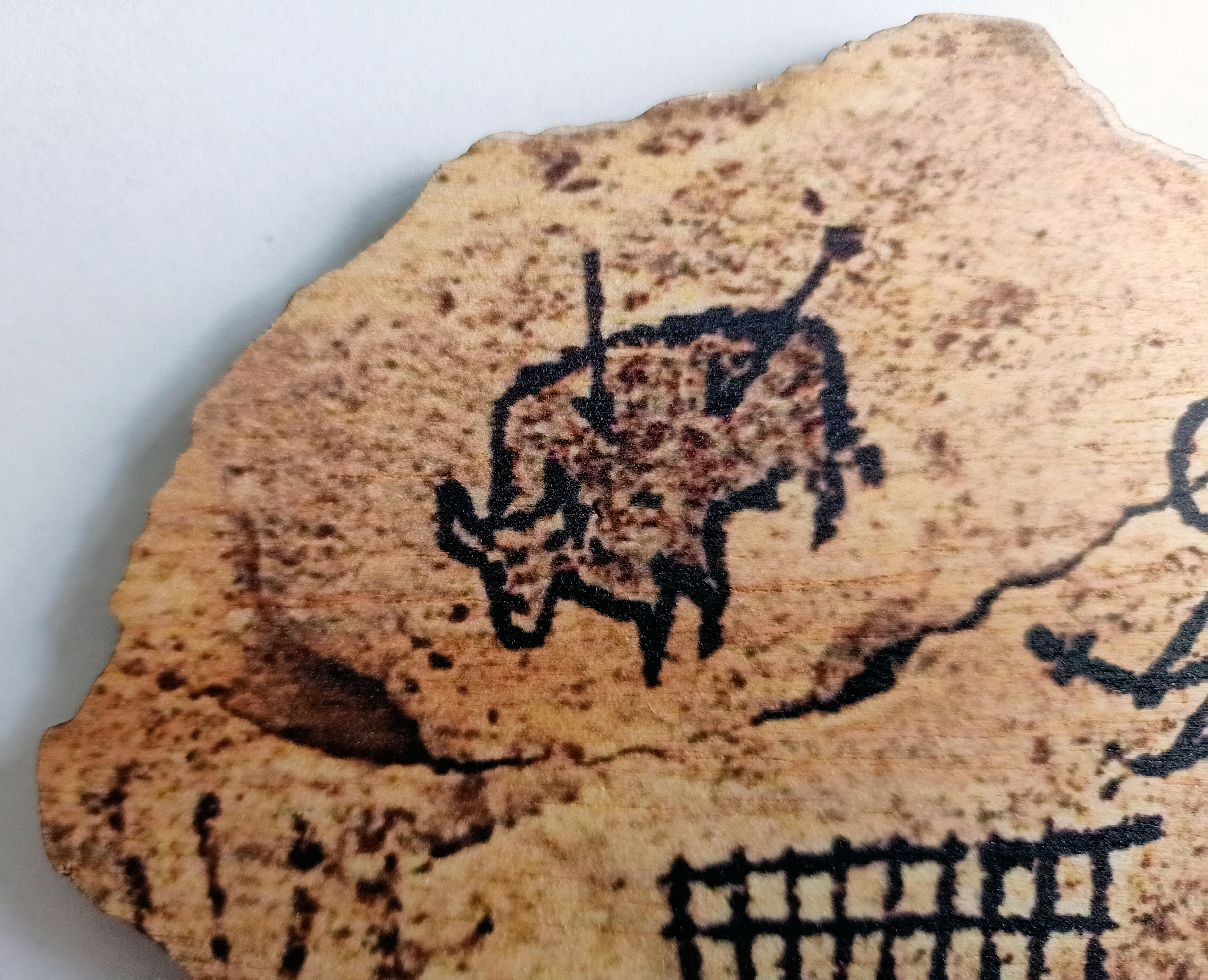 Banksy Peckham Rock Wooden Postcard British Museum (#0516)