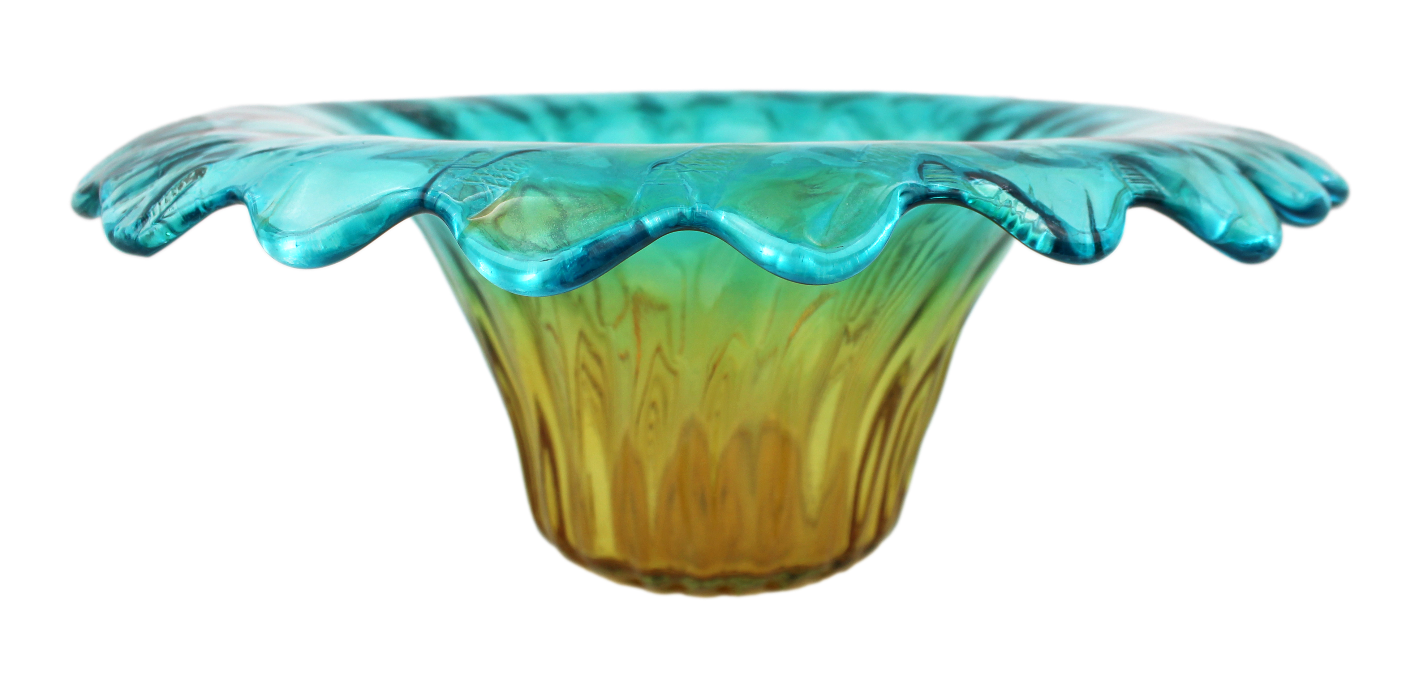 Large Murano Hand-Blown Art Glass Centrepiece Bowl