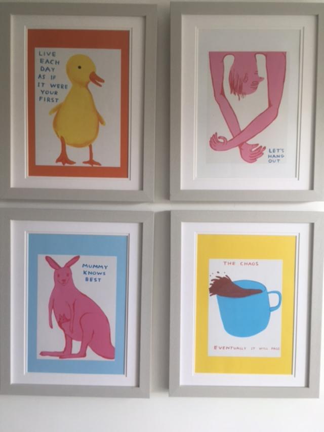 David Shrigley OBE (b 1968) ‘The Chaos & 3 Others’, Shrig Mini Series Offset Lithograph, Framed, Edi