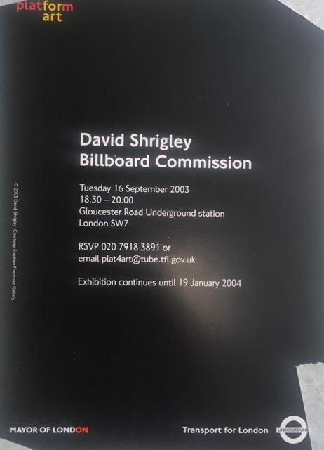 David Shrigley (b1968) Rare Art Exhibition Card, ‘Imagine The Green Is Red’, 27 x 22 cms, 2003