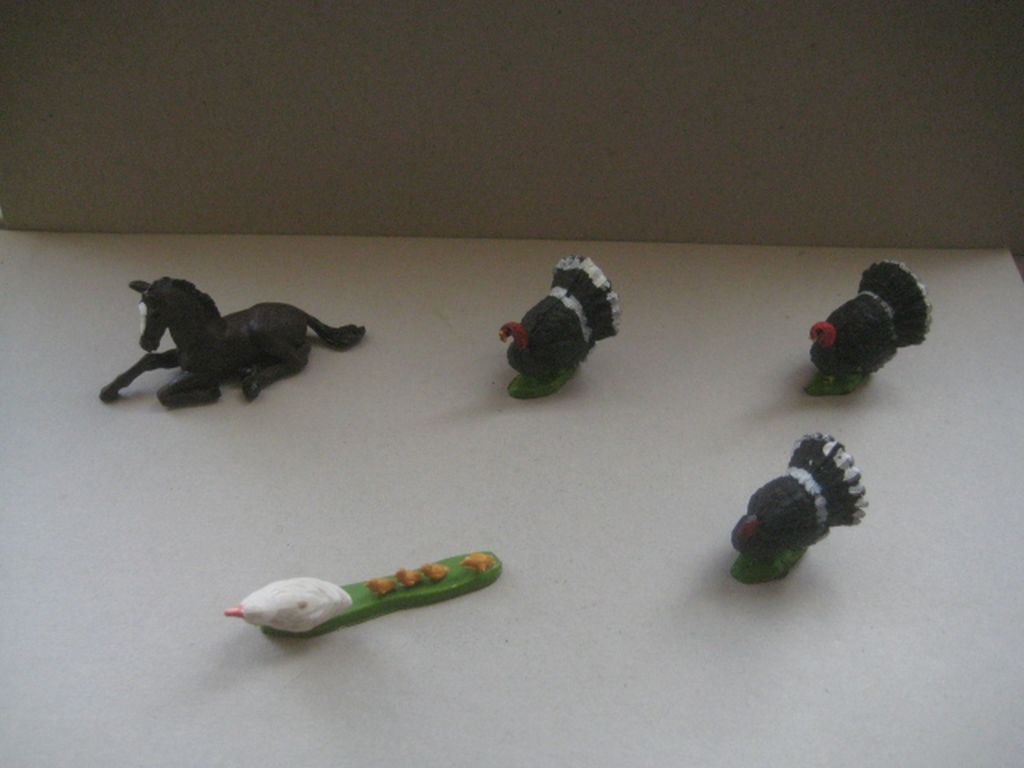 A Group of 5 Vintage Britain's Ltd Plastic Farm Animals