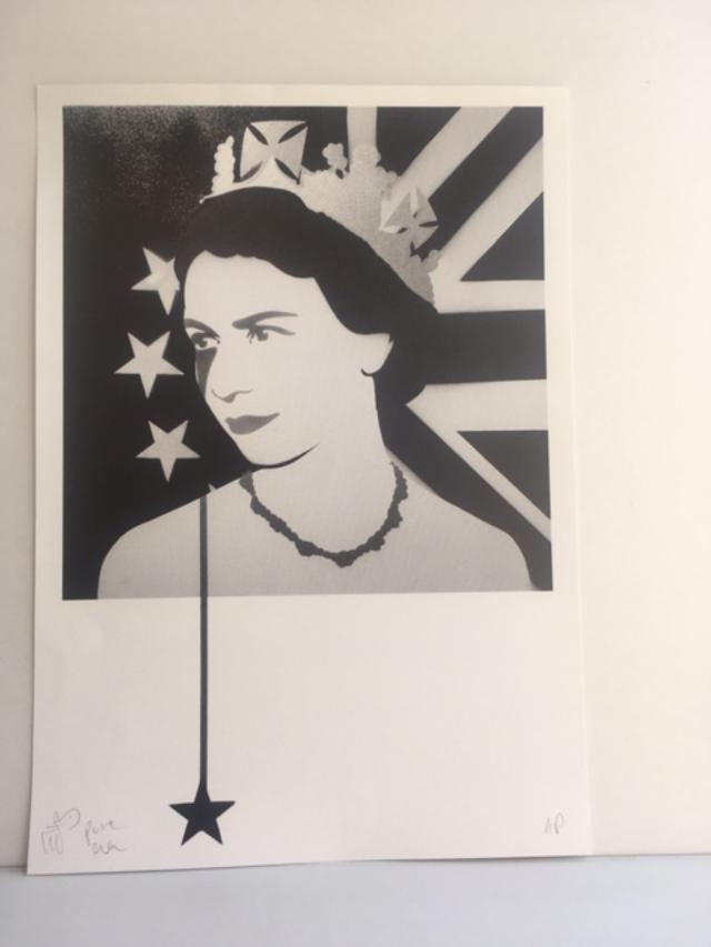 Pure Evil (b.1968) ‘Queen Elizabeth Brexit’, Screenprint, Artist's Proof, 2016