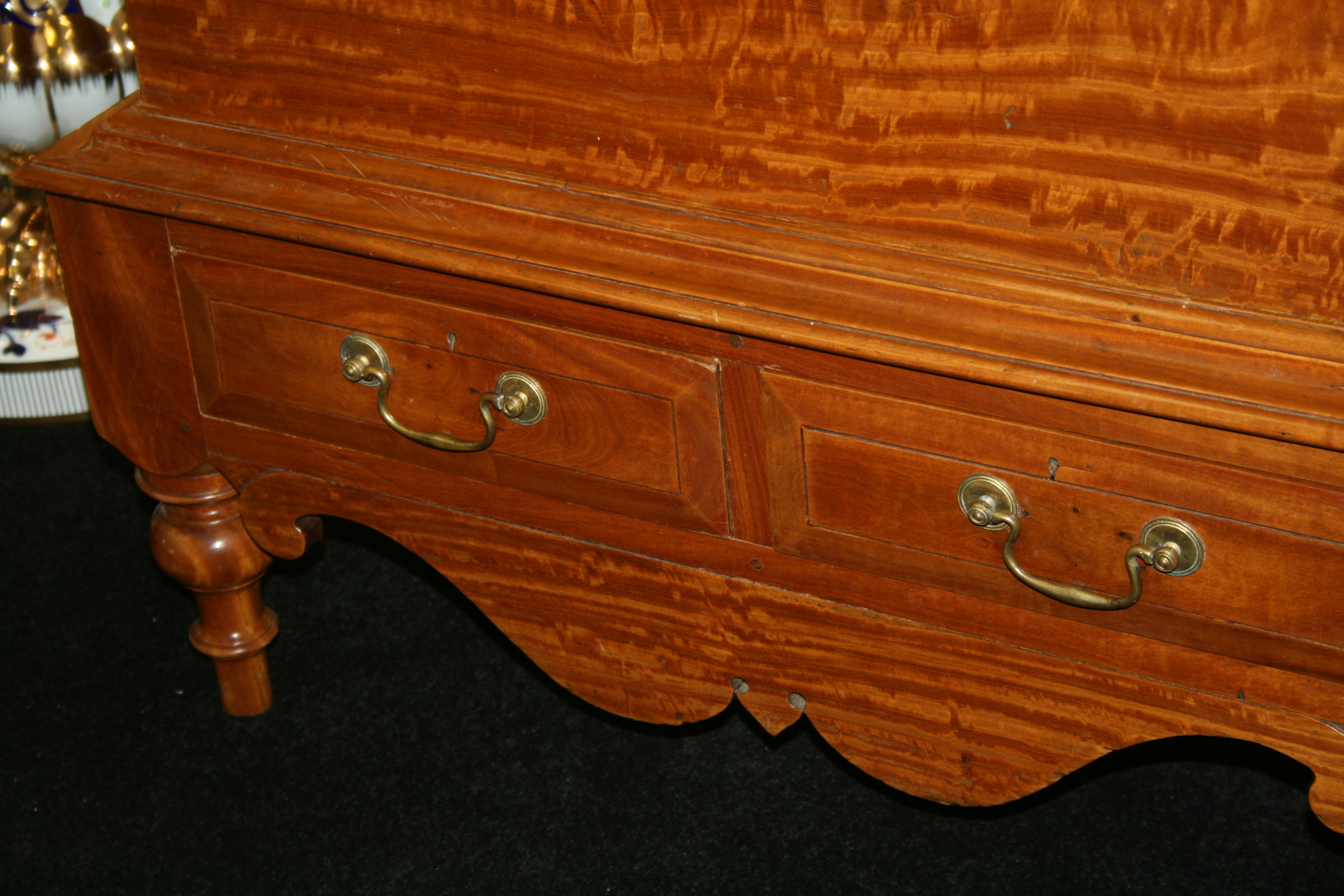 George IV Solid Satinwood Silver Chest on Stand