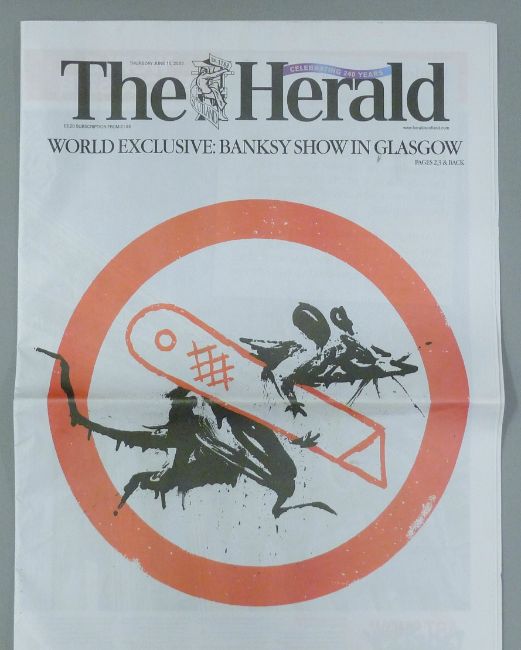 Banksy (b.1974) Authorised ‘Cut & Run - 25 Years of Card labour’ Exhibition Merch & 2 Posters, 2023