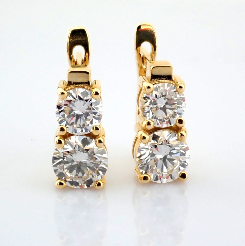 Round Cut Lab-Grown Diamond Earring - 2.5 Total Carat (MDI Certified)