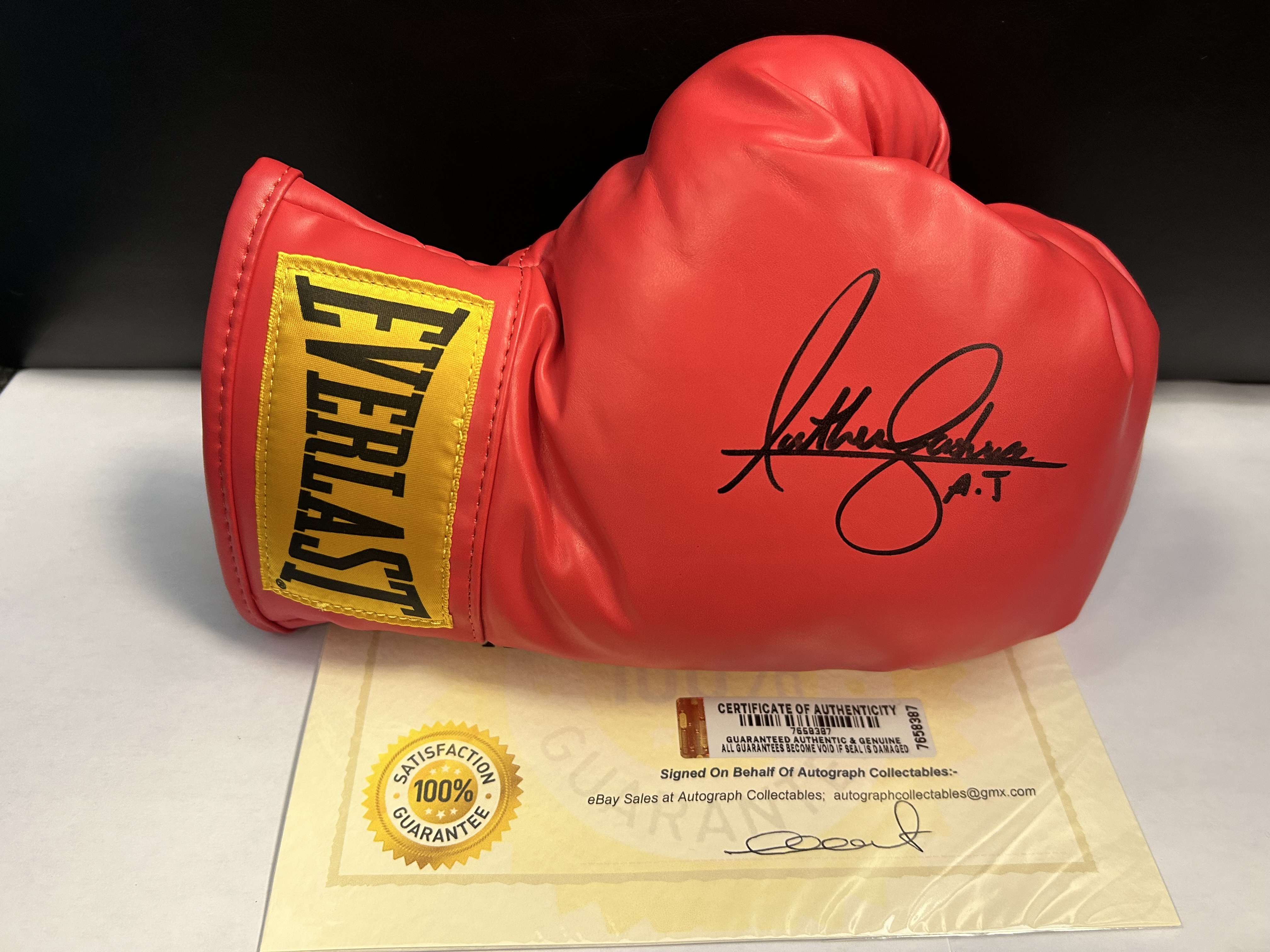 Anthony Joshua Signed Boxing Glove