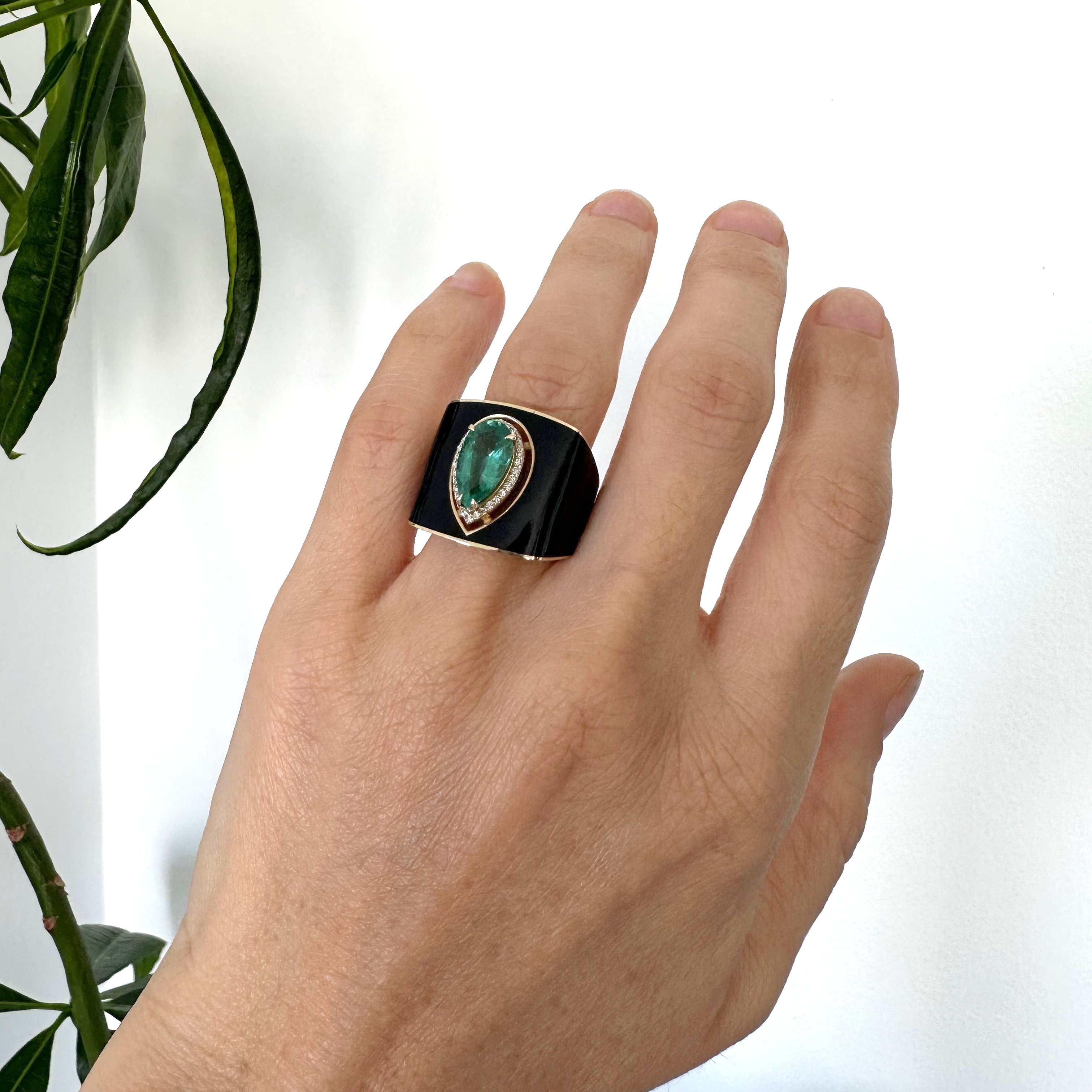 Natural Diamond 14K Yellow Gold Ring