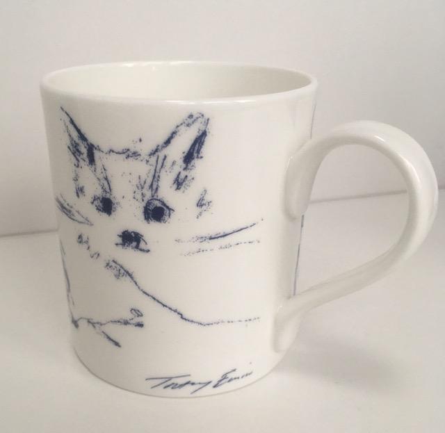 Tracey Emin (b 1963) ‘Docket and his Bird Collection’ Porcelain Coffee Mug, Emin International, 2008