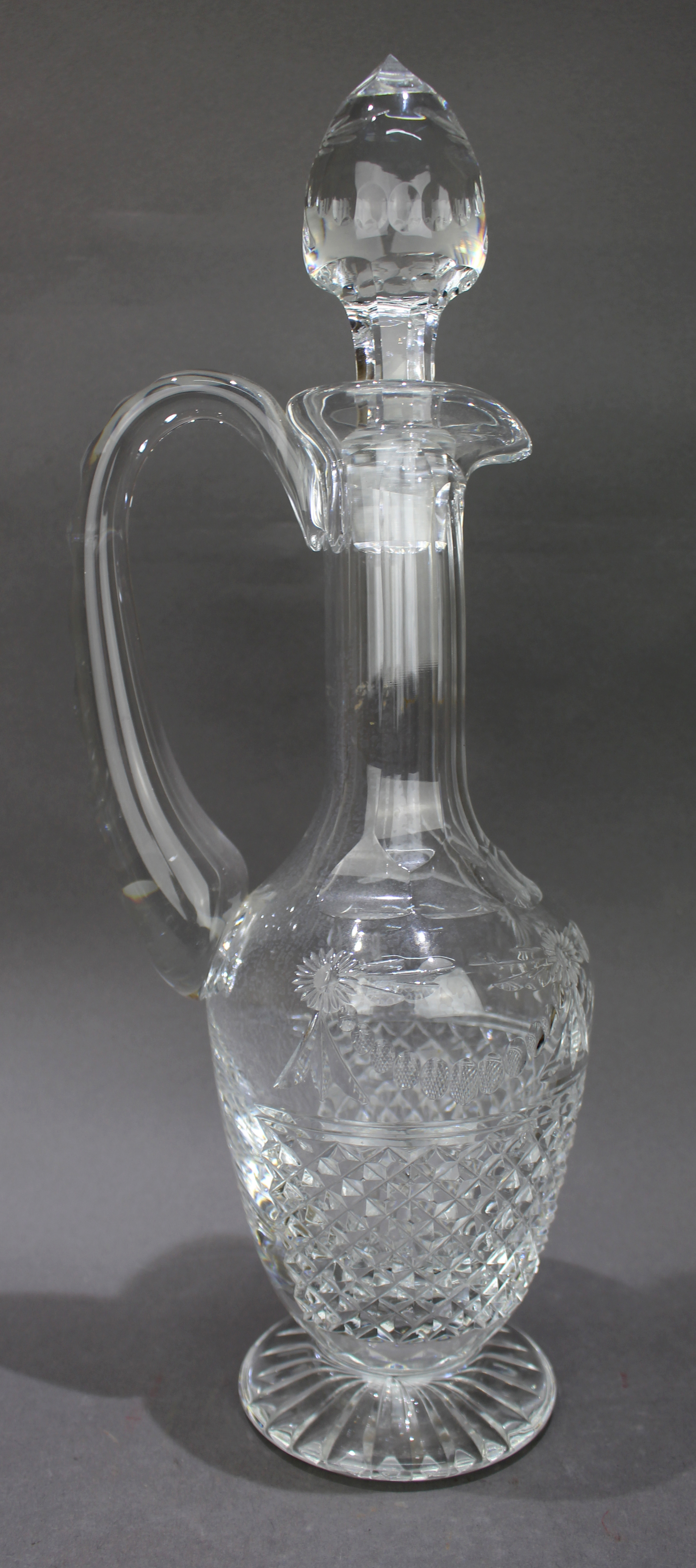 Fine Stuart Crystal Beaconsfield Cut Glass Claret Jug